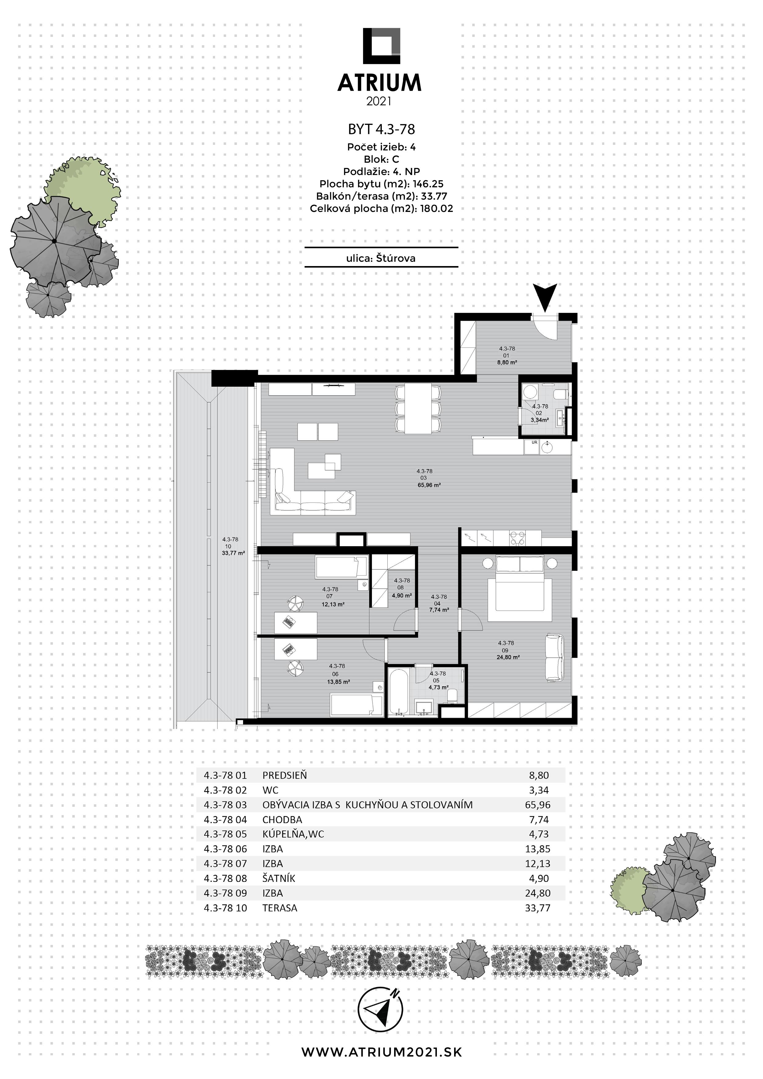 Atrium 2021 - 4.3-78 - Pôdorys