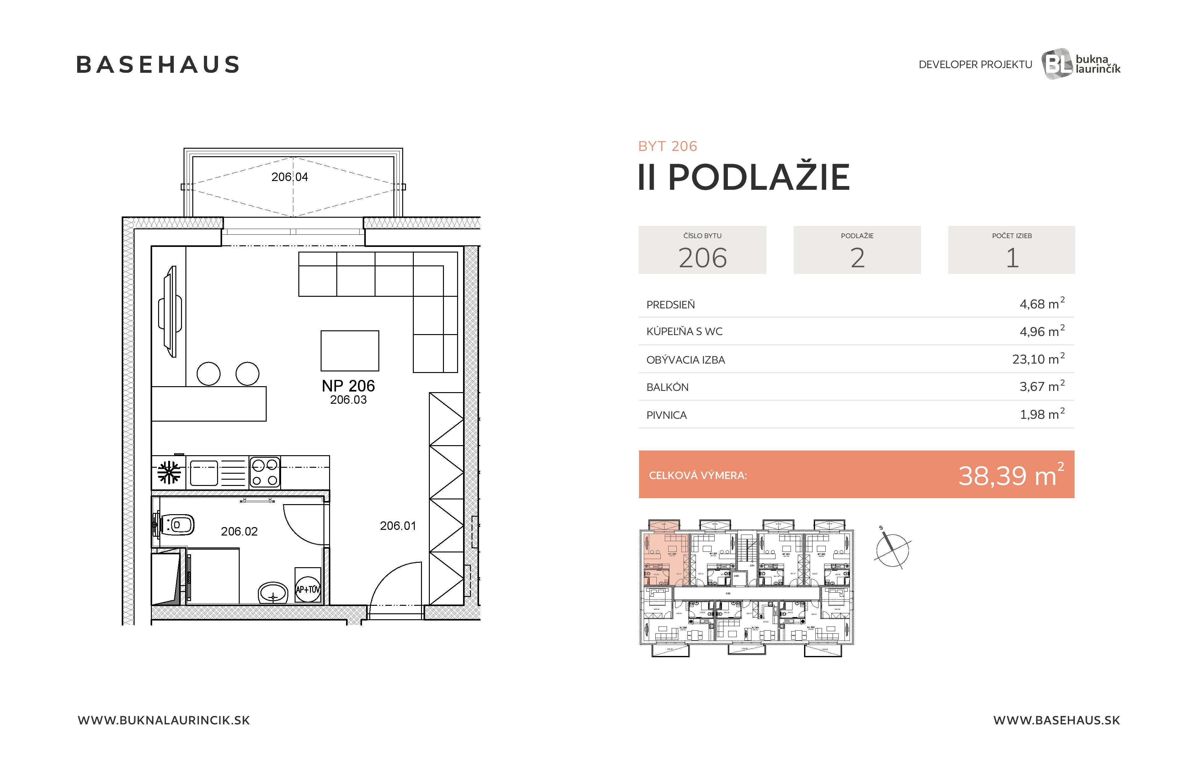 Basehaus - 206 - Pôdorys