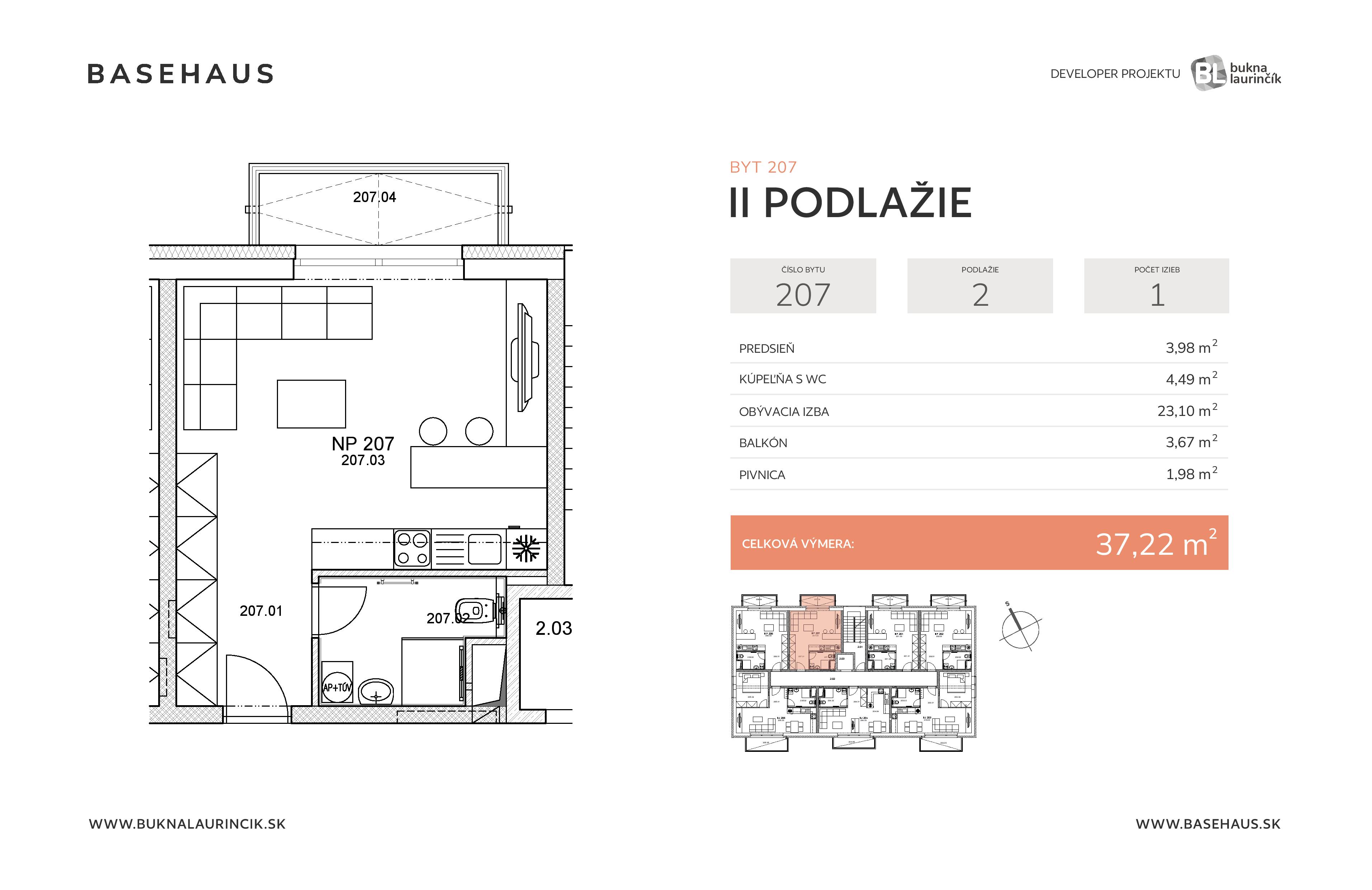 Basehaus - 207 - Pôdorys