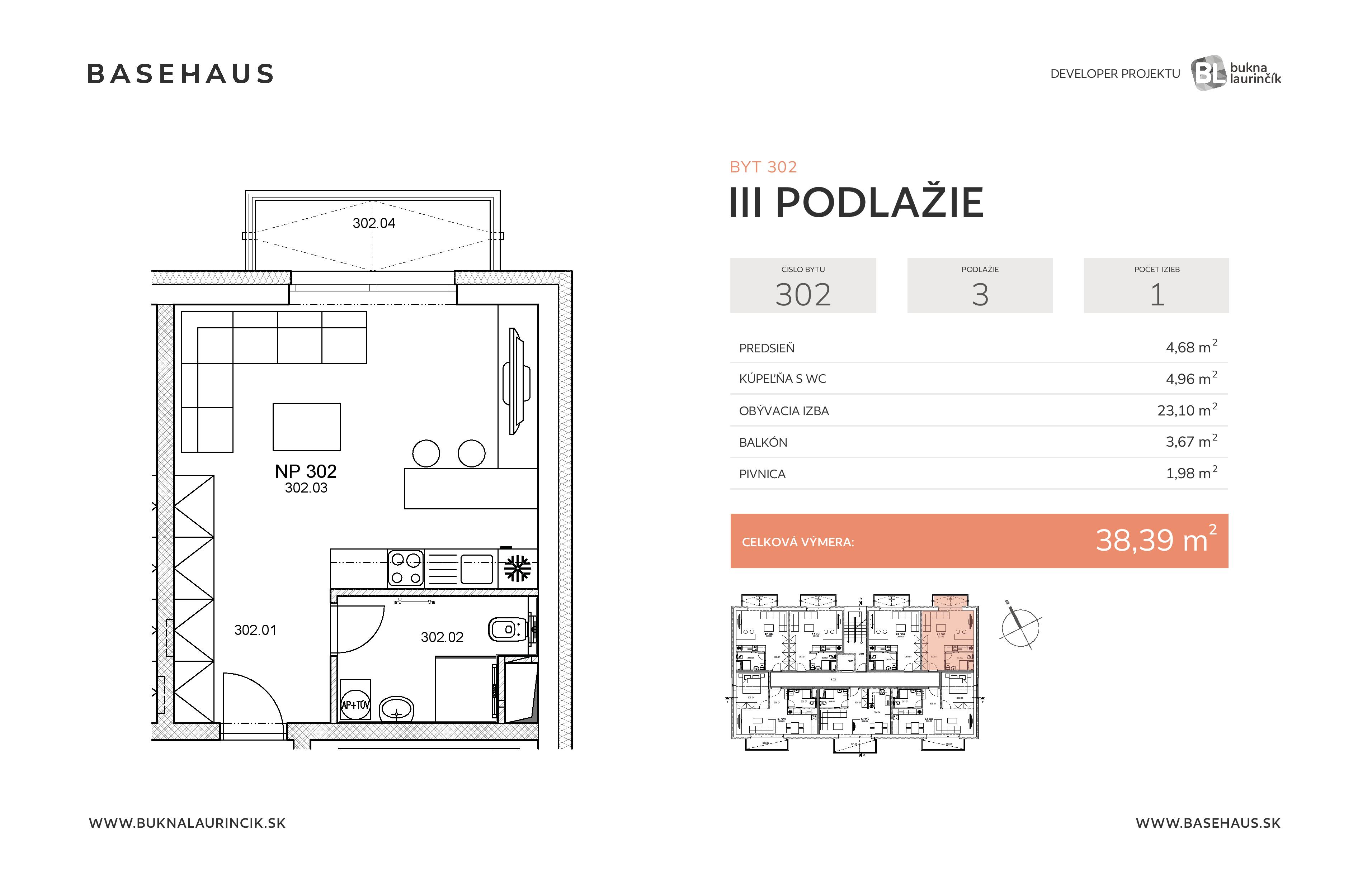 Basehaus - 302 - Pôdorys