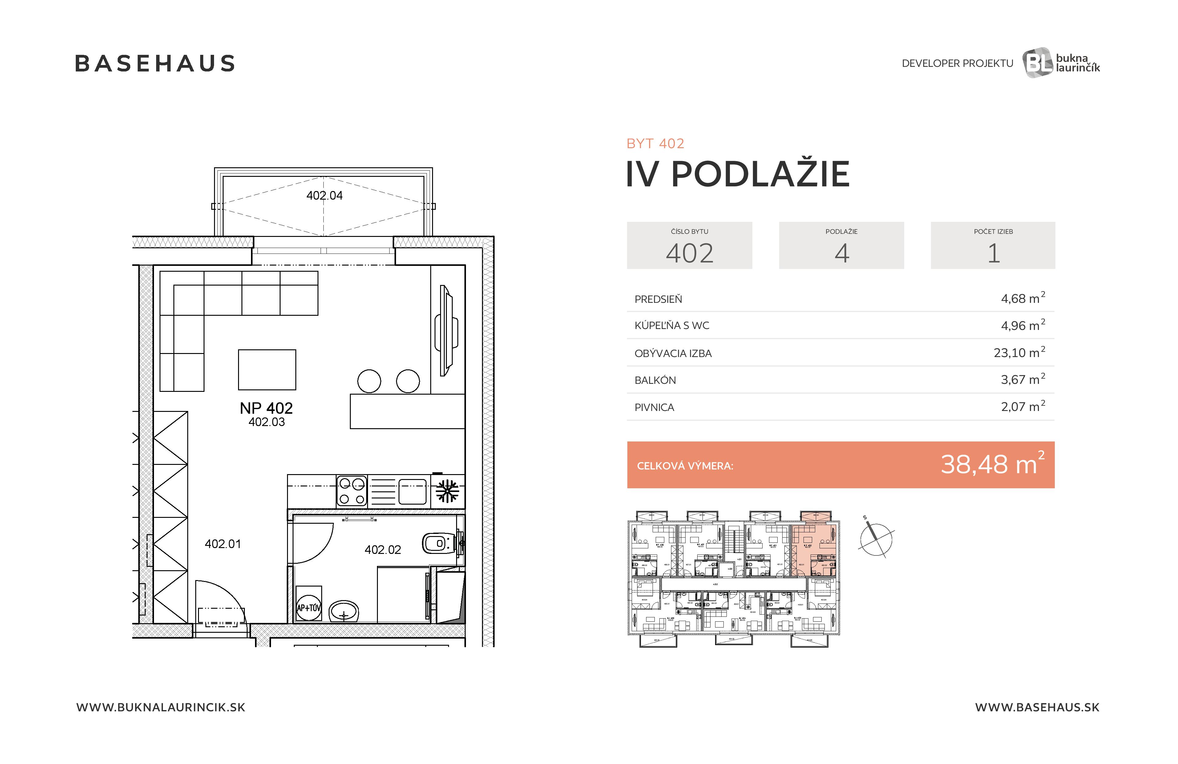 Basehaus - 402 - Pôdorys