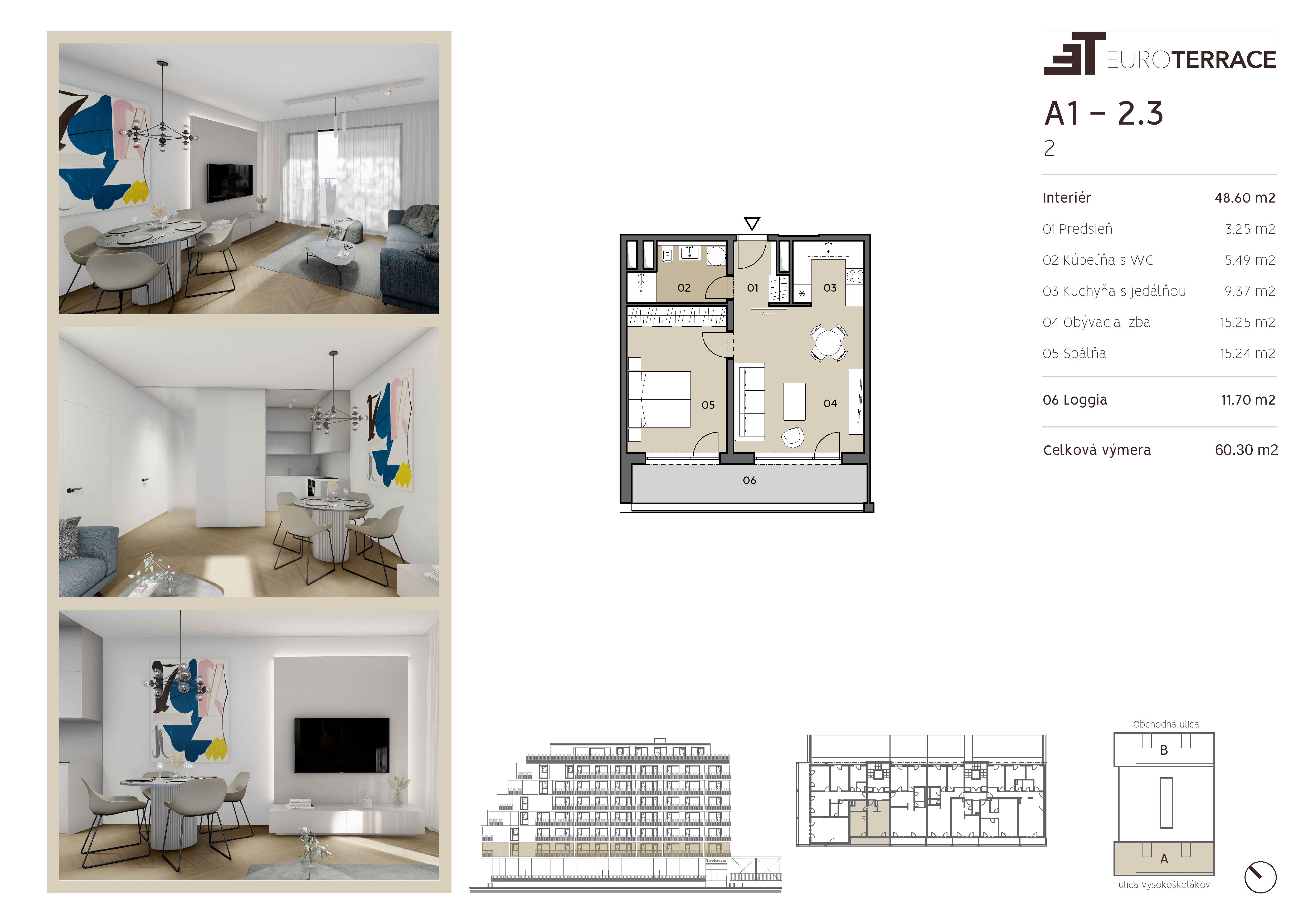 Euroterrace - A1-2.3 - Pôdorys