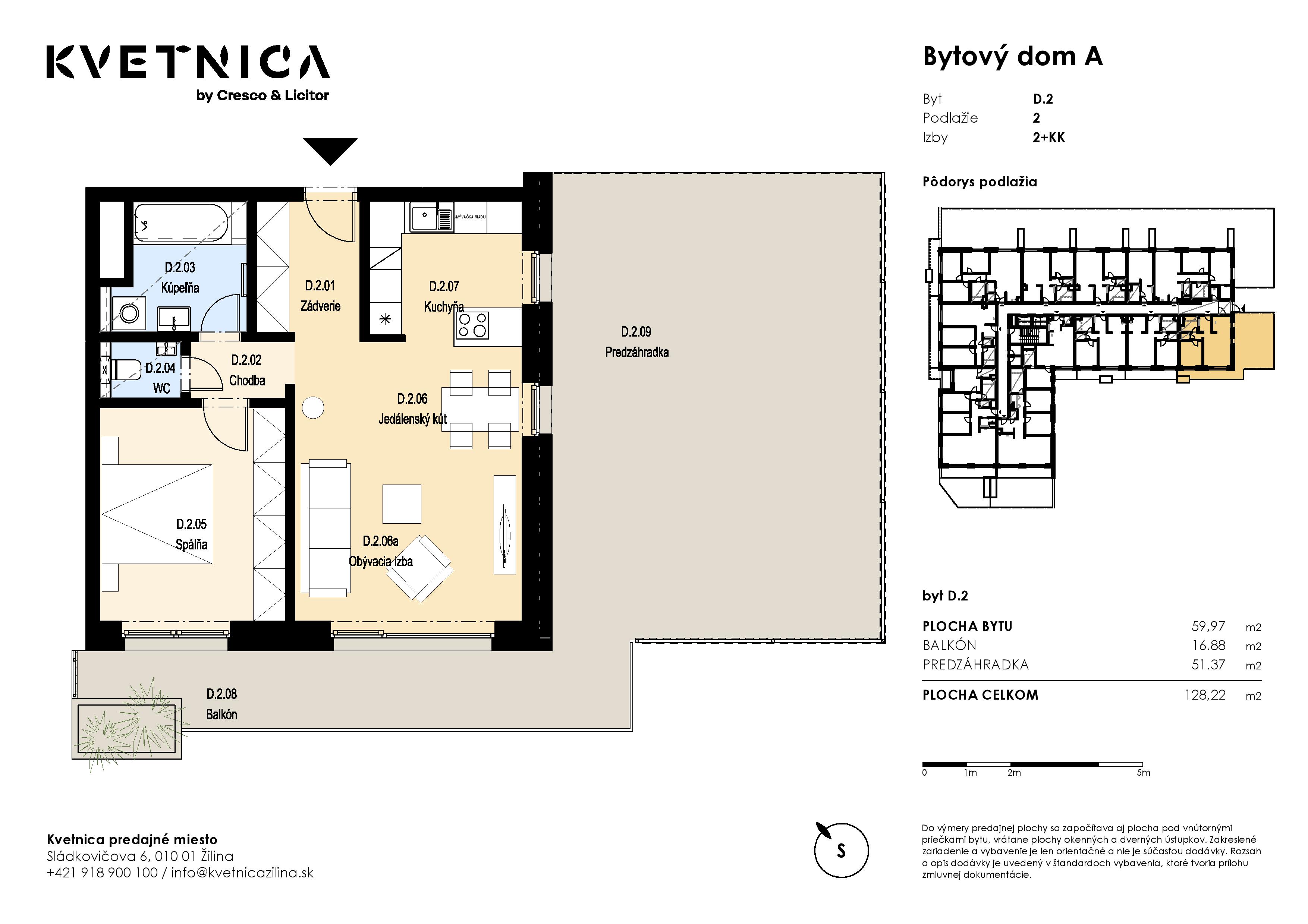 Kvetnica - D.2.A - Pôdorys