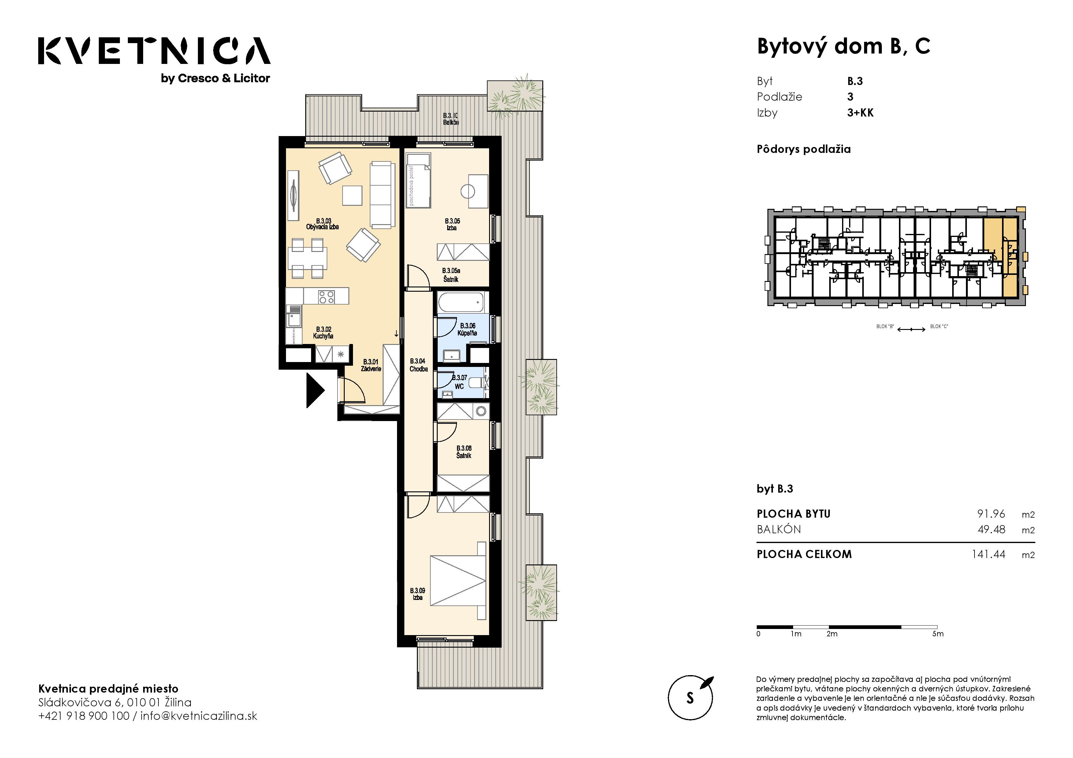 Kvetnica - 3.B - Pôdorys
