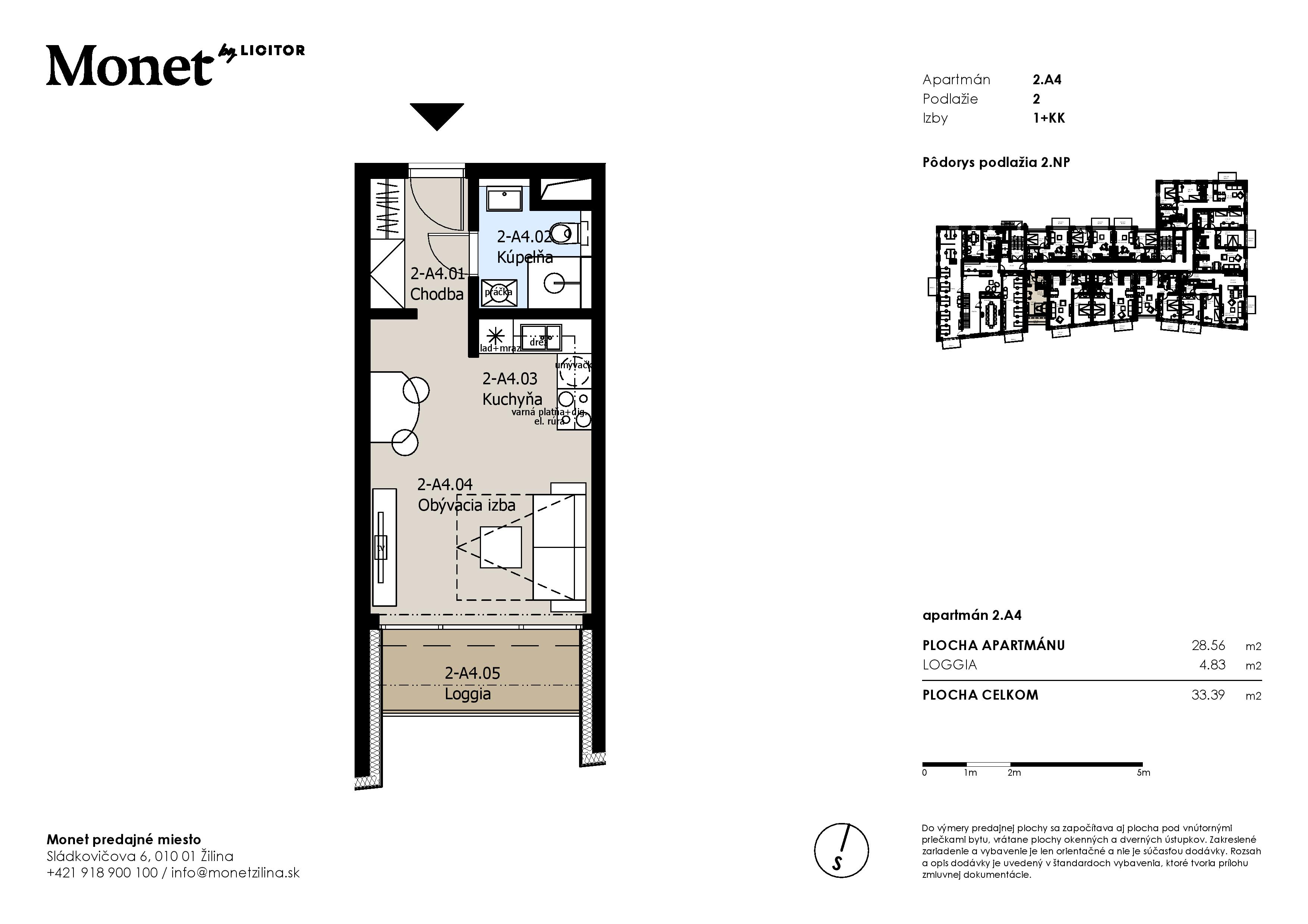 Monet - 2 A4 - Pôdorys