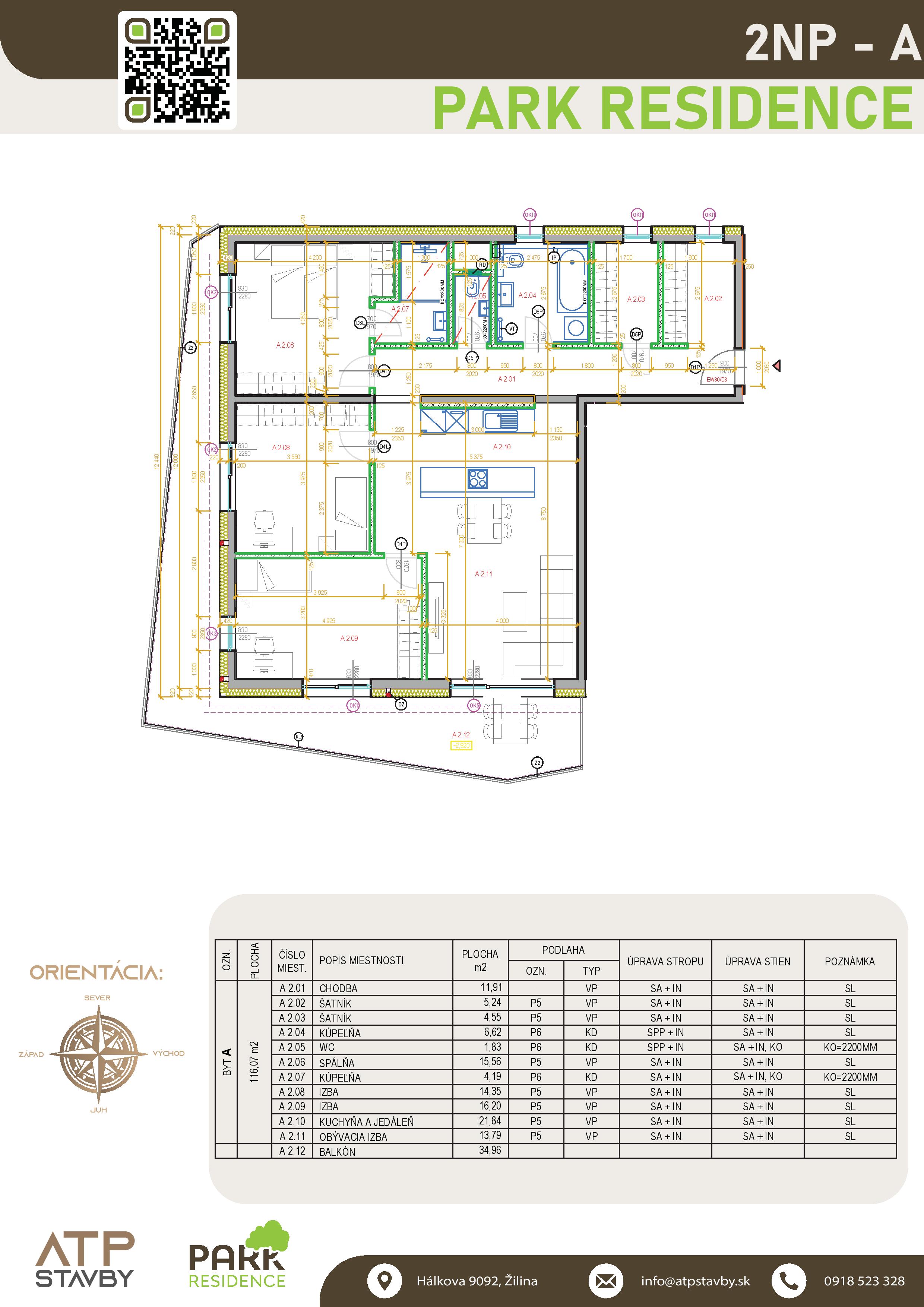 Park Residence - 2A - Pôdorys