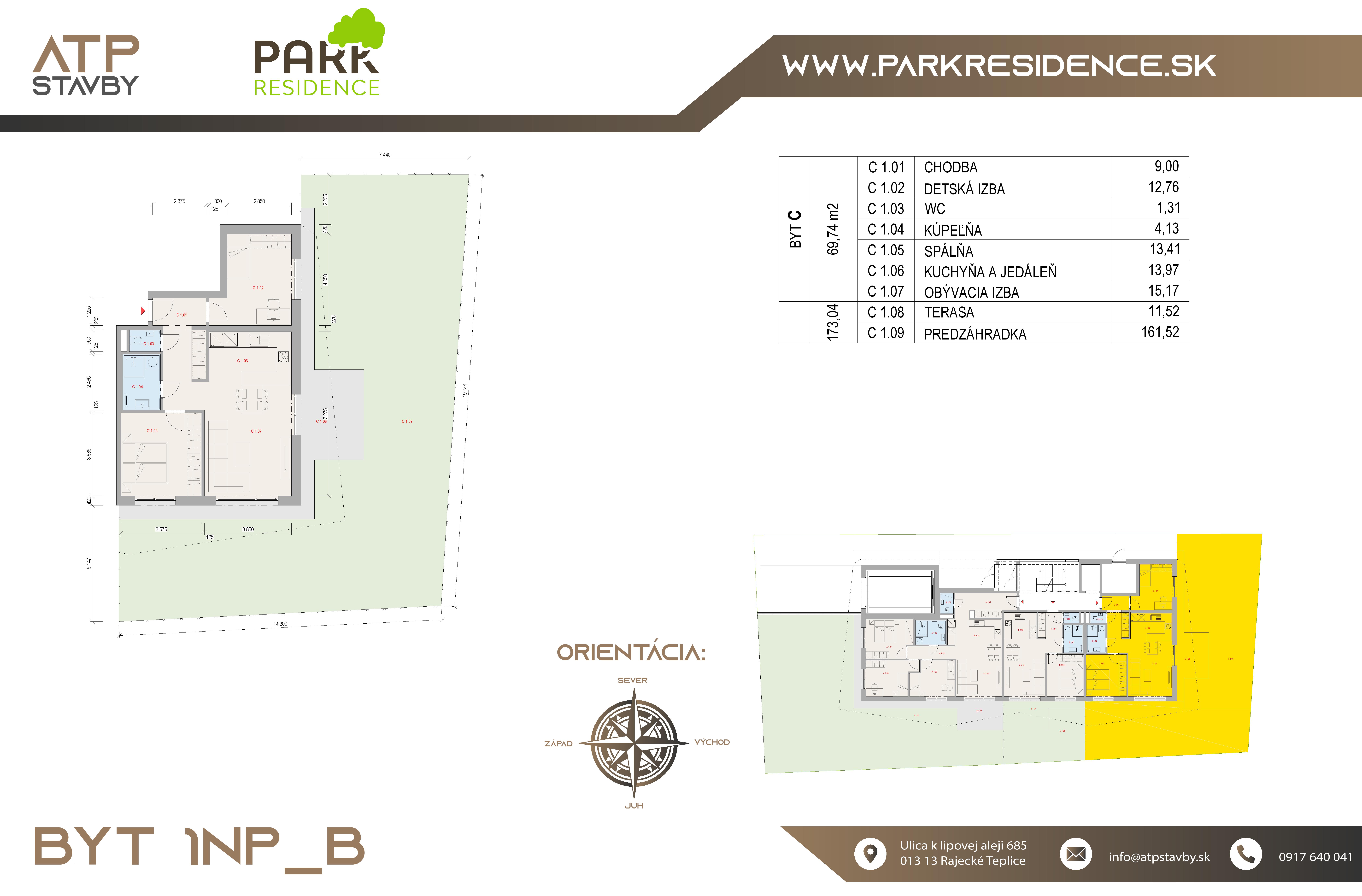 Park Residence - NP1 - C - Pôdorys