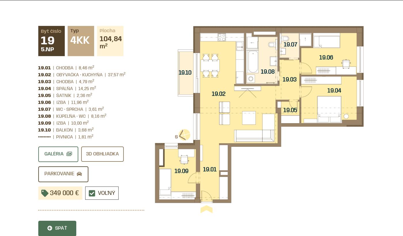 Rezidencia Hollého 24 - 19 - Pôdorys