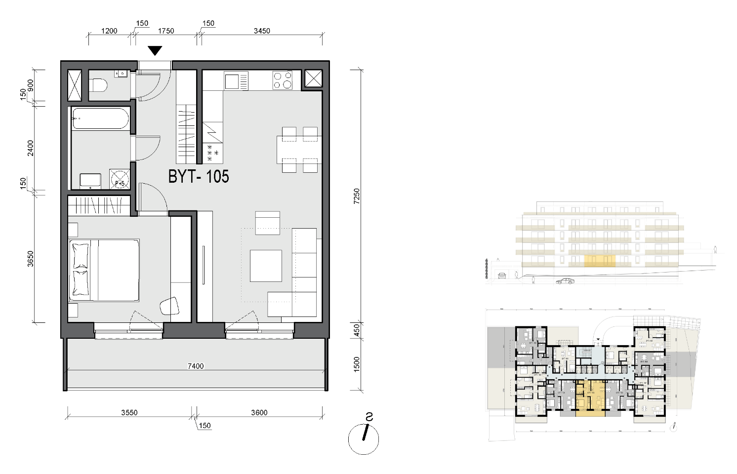 Scenéria - 105 - Pôdorys