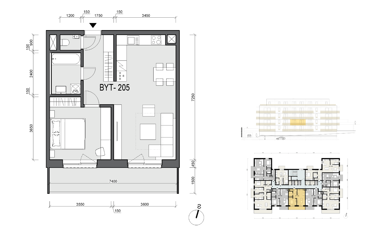Scenéria - 205 - Pôdorys