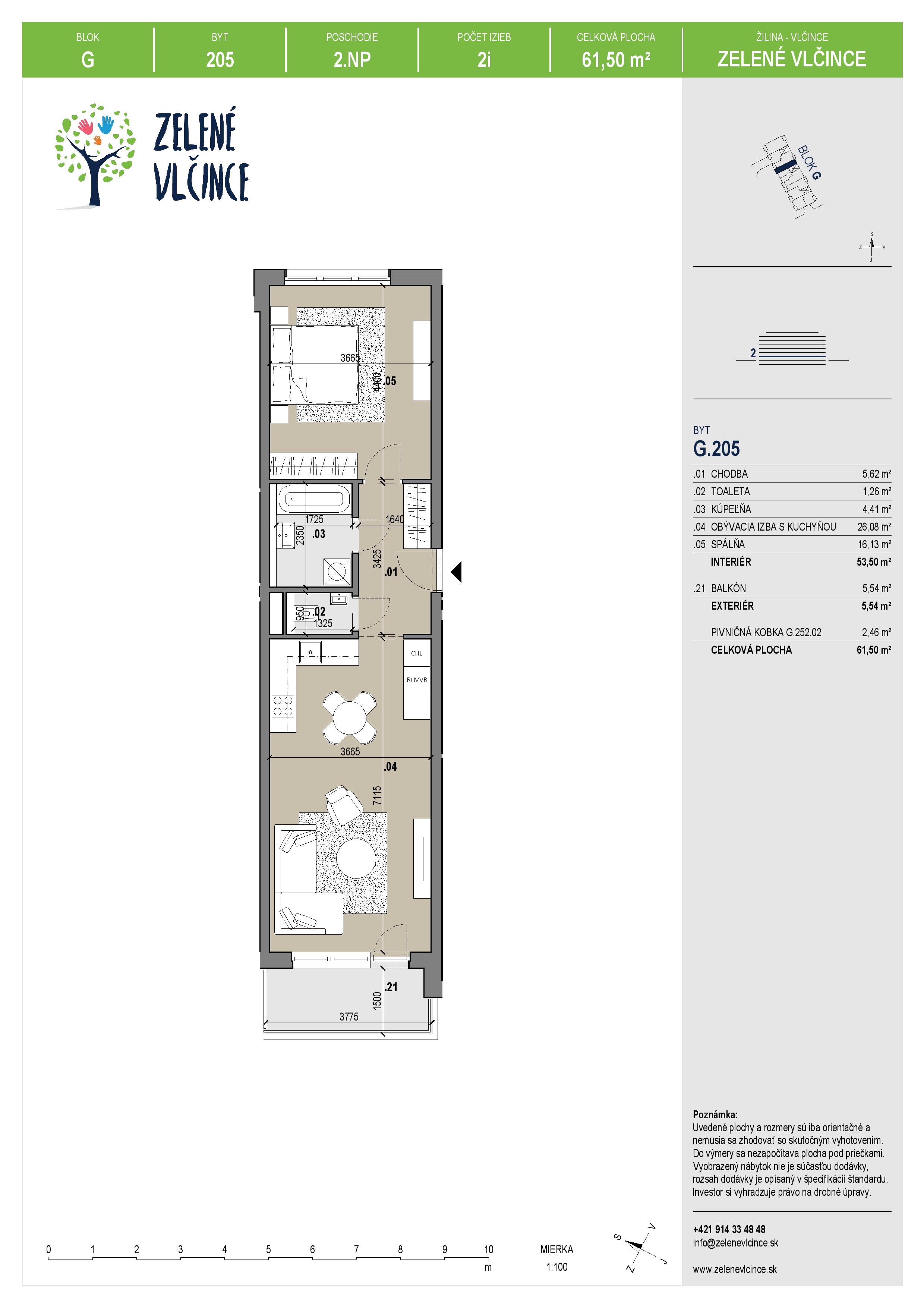 Zelené Vlčince - 205 - Pôdorys