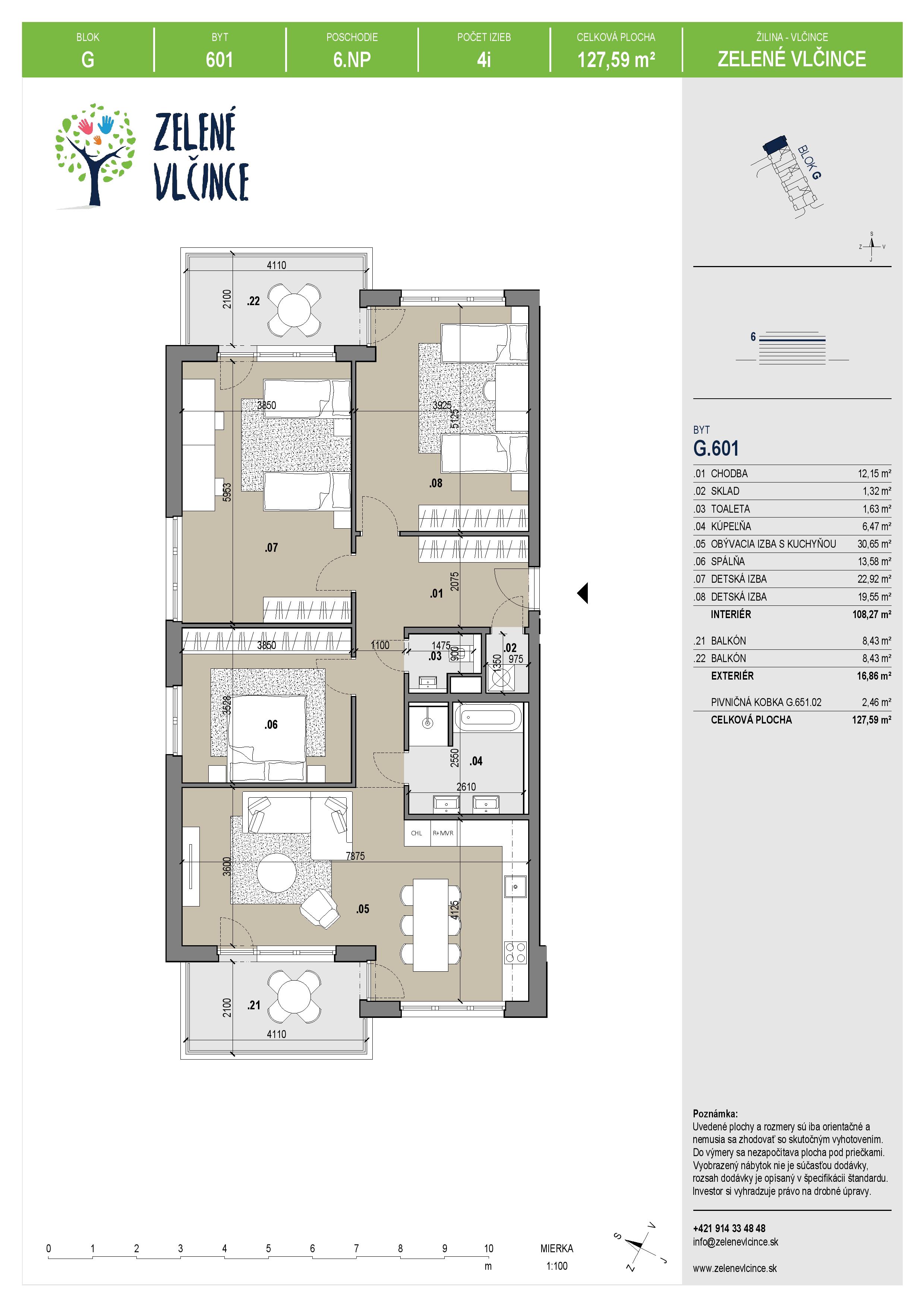 Zelené Vlčince - 601 - Pôdorys