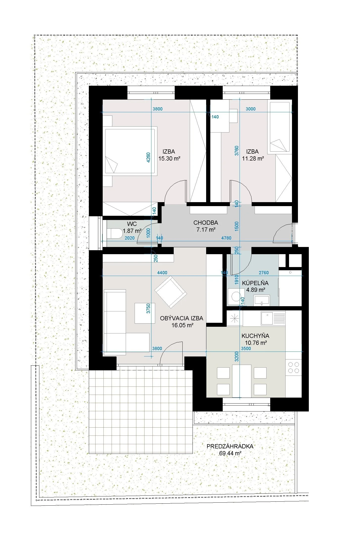 Dom Žitava - 1 - Pôdorys