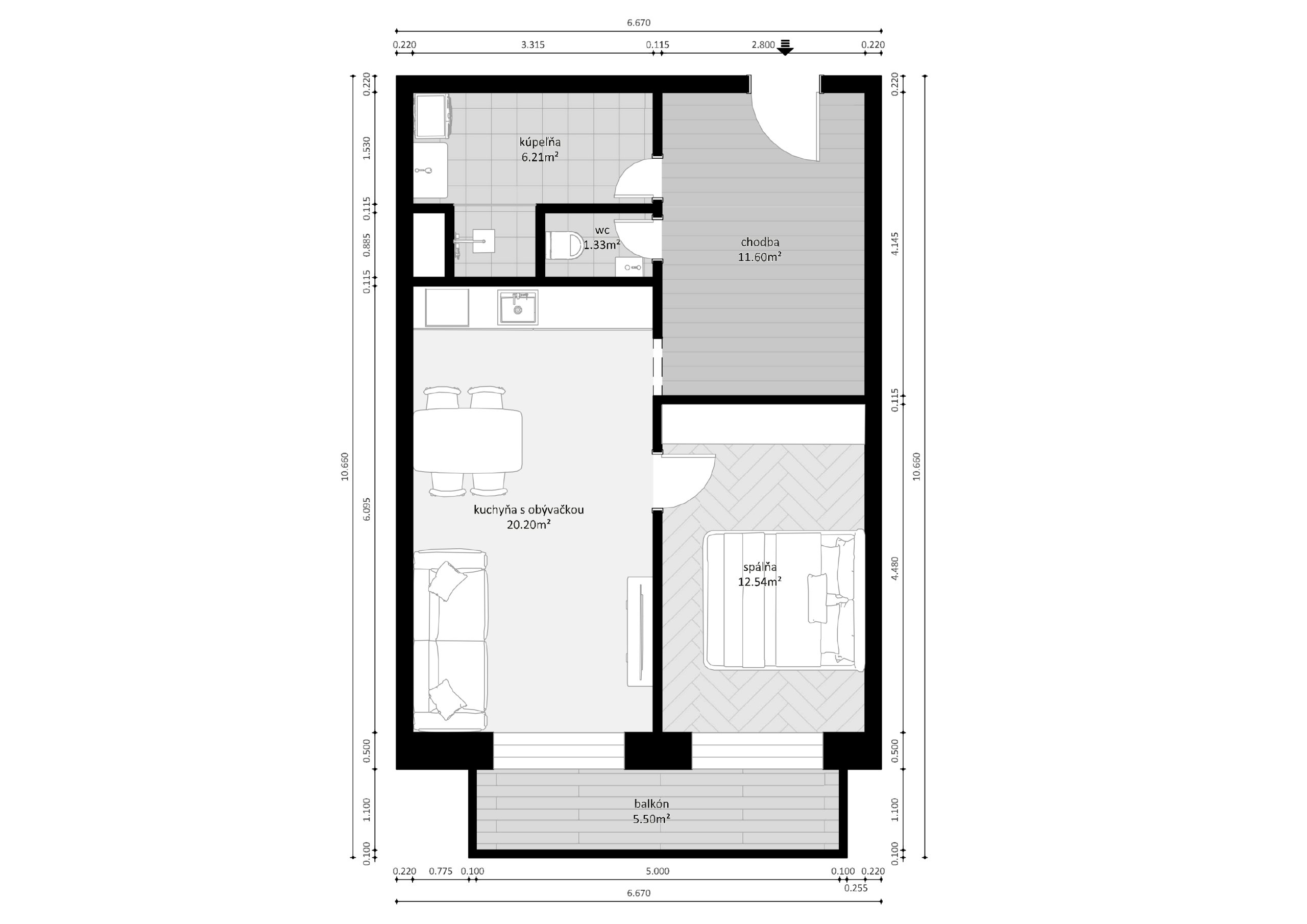 Na Klásku - B04 - Pôdorys