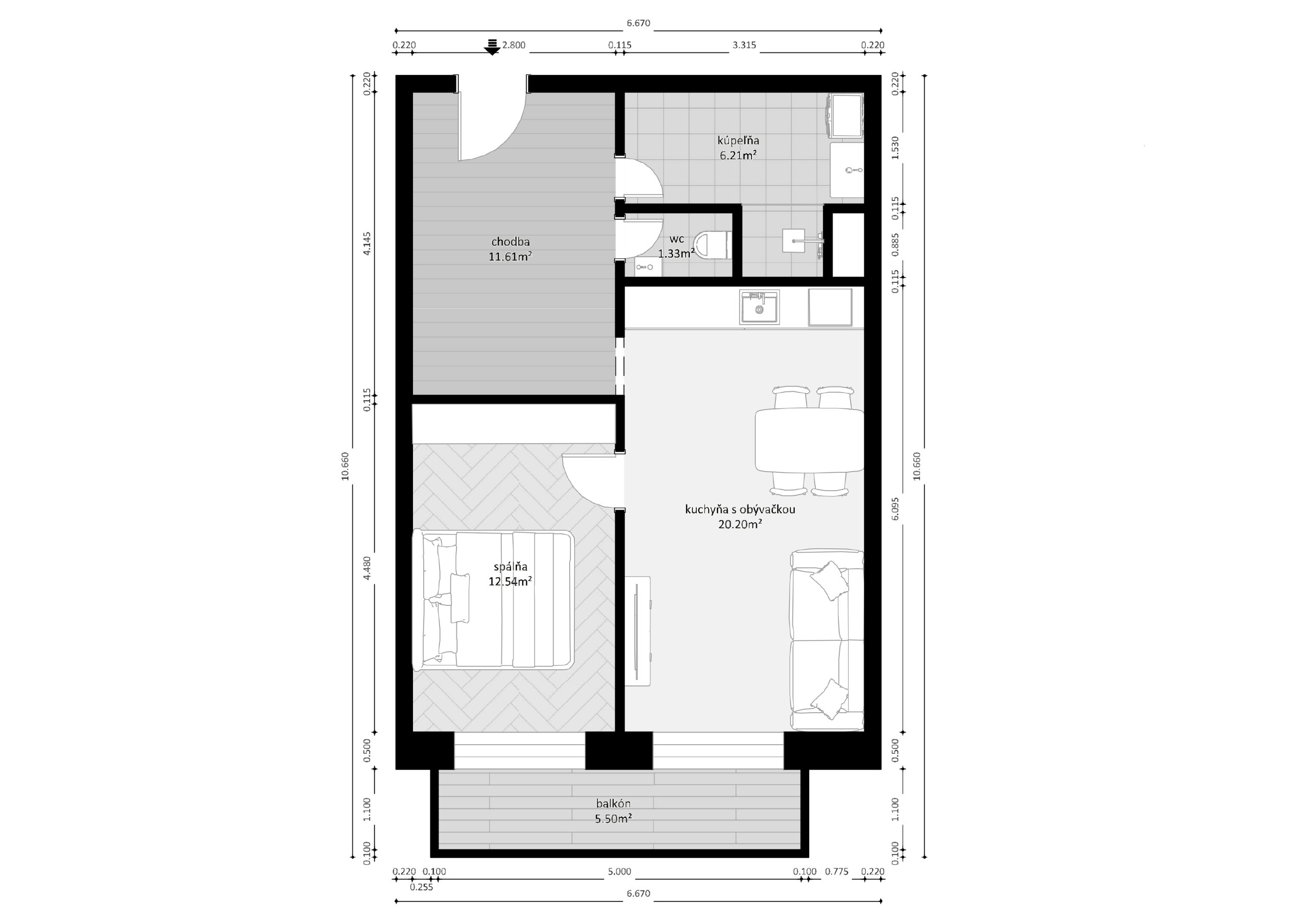 Na Klásku - C03 - Pôdorys