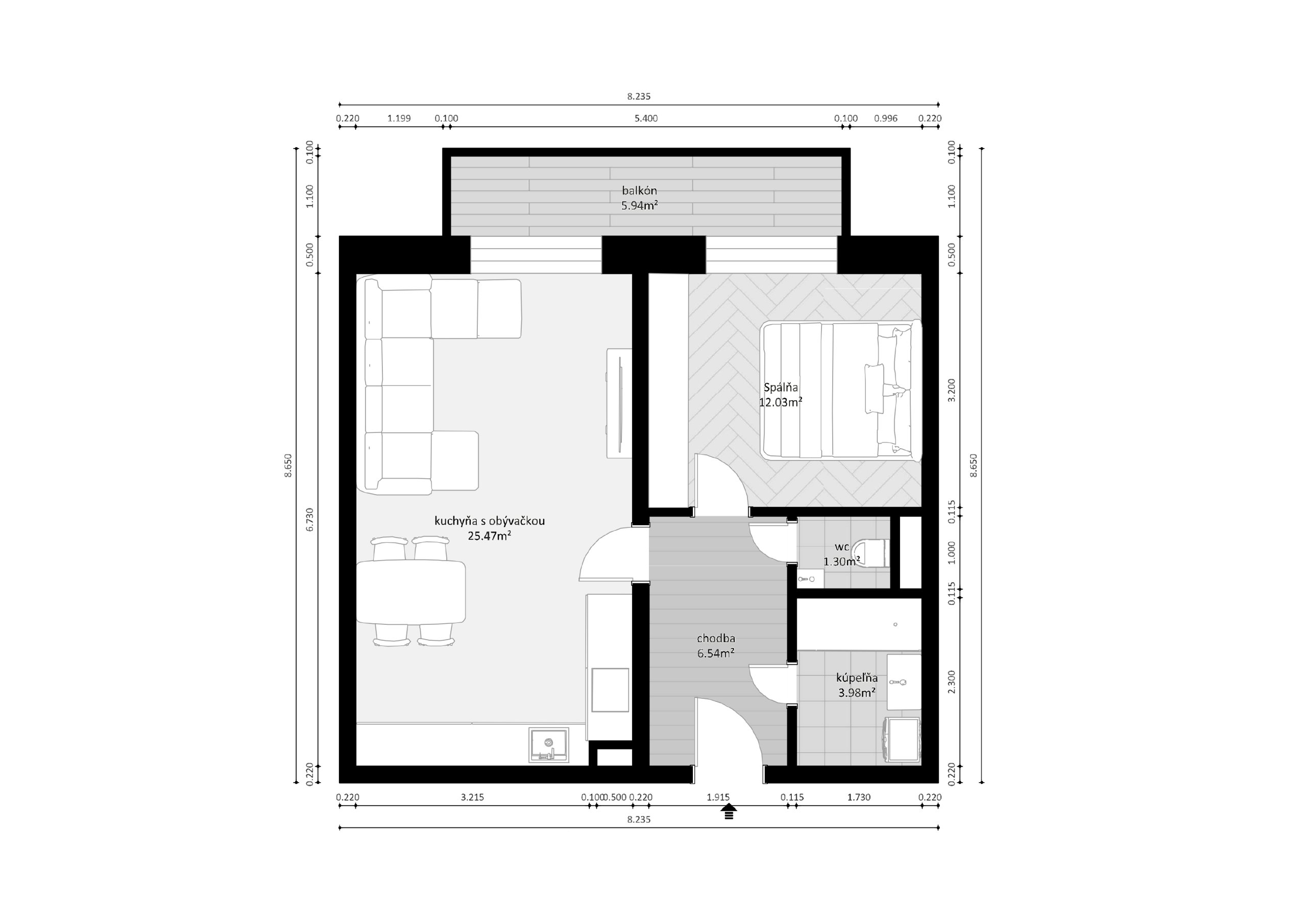 Na Klásku - F04 - Pôdorys