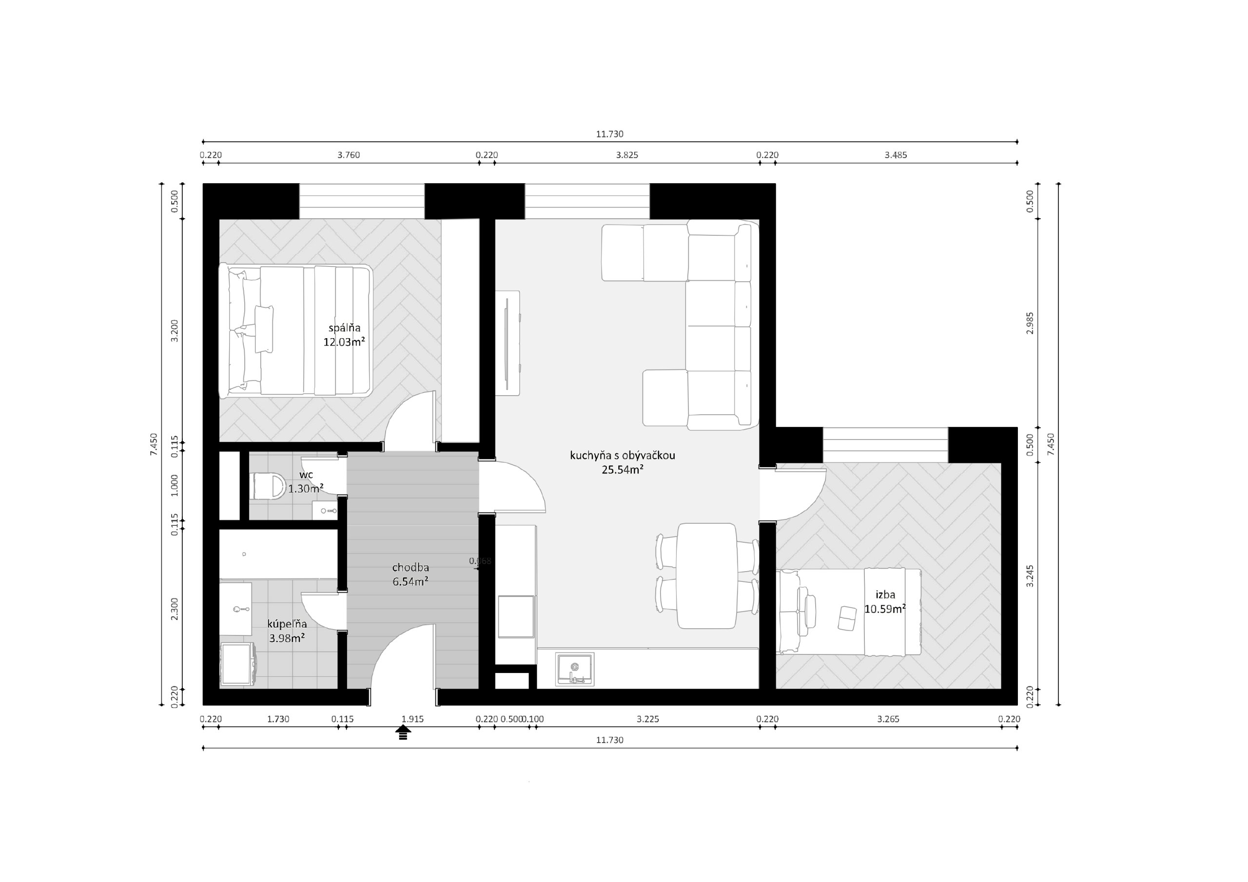 Na Klásku - G01 - Pôdorys