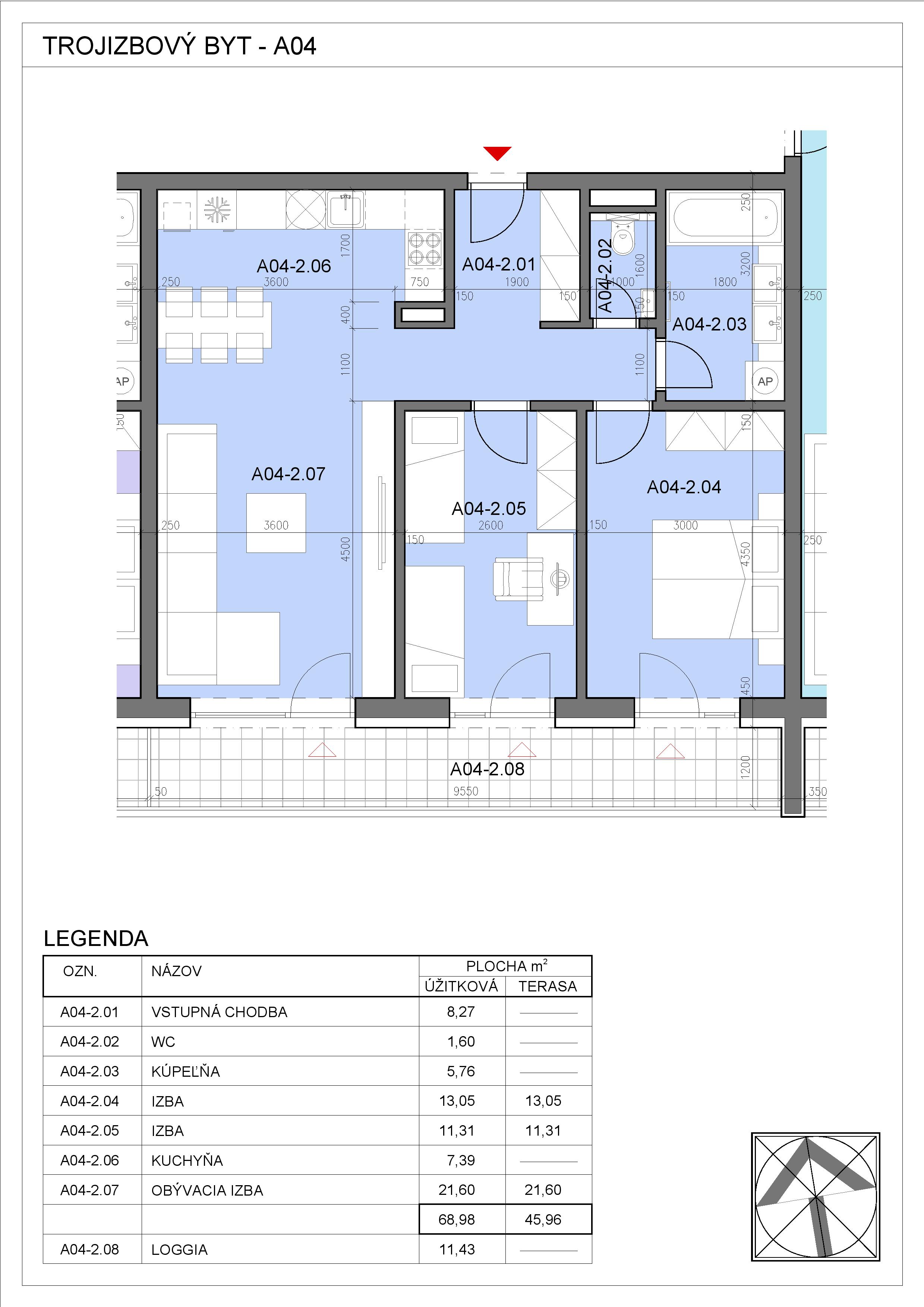 Nový Začiatok - A04 - Pôdorys