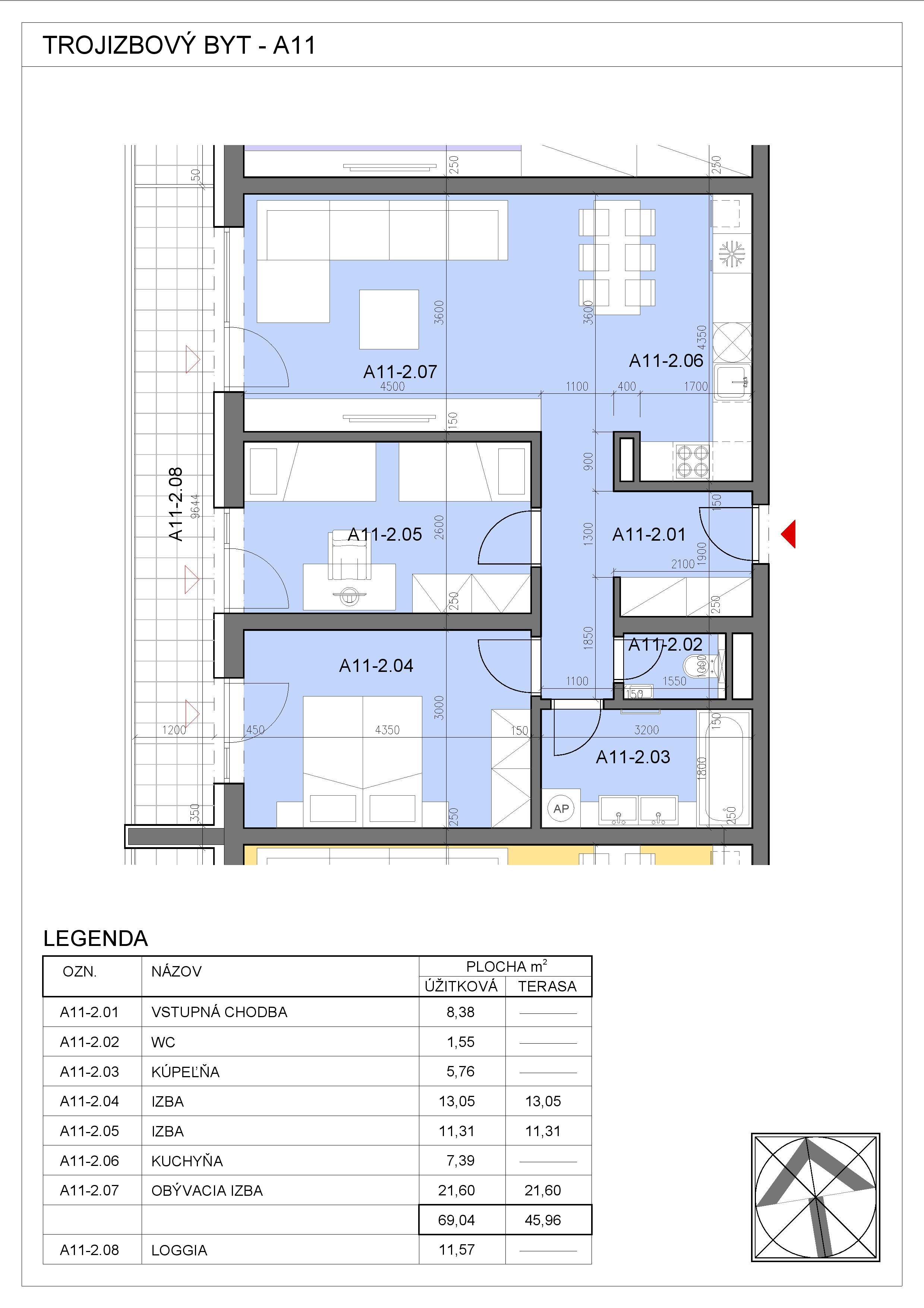 Nový Začiatok - A11 - Pôdorys