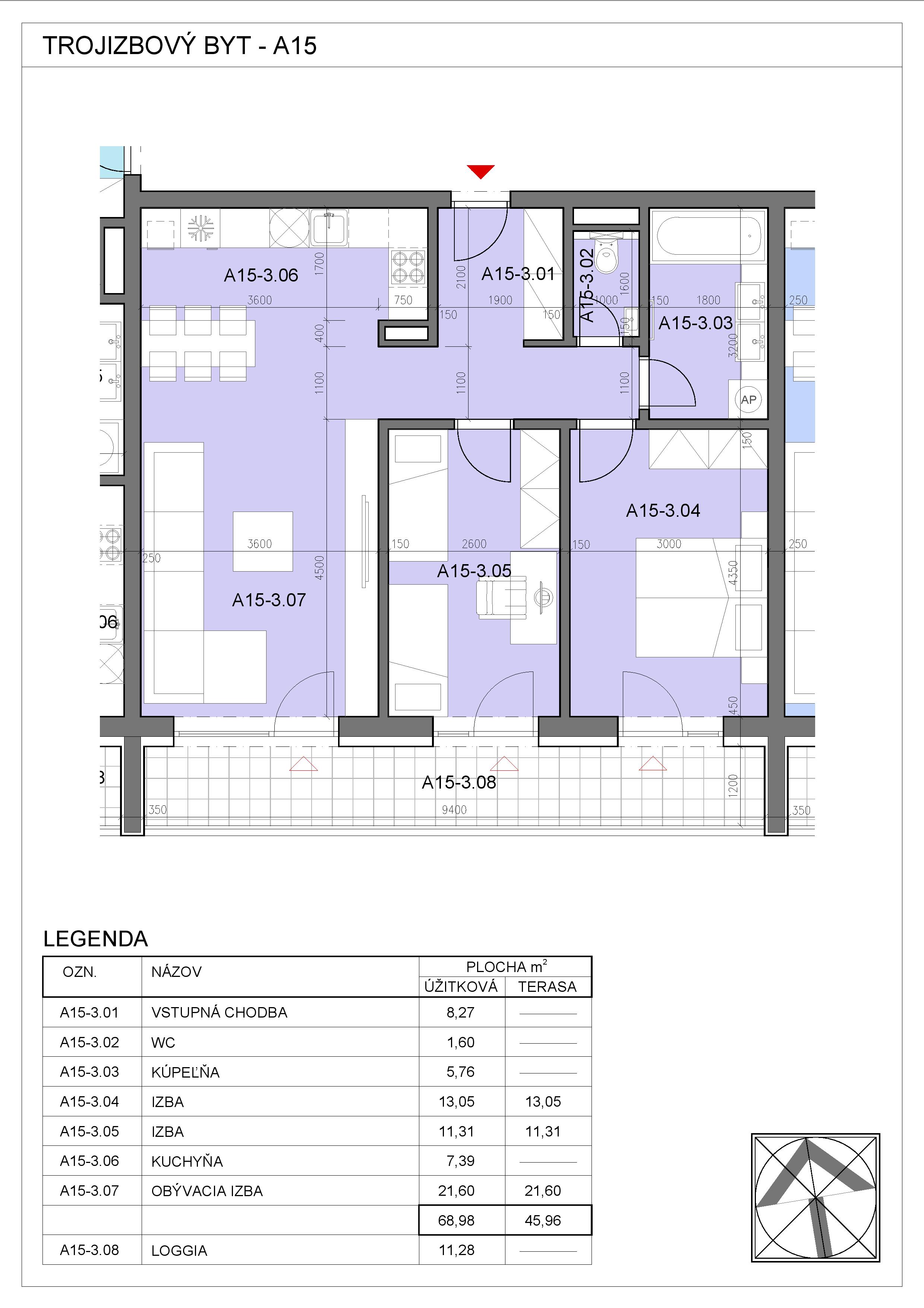 Nový Začiatok - A15 - Pôdorys