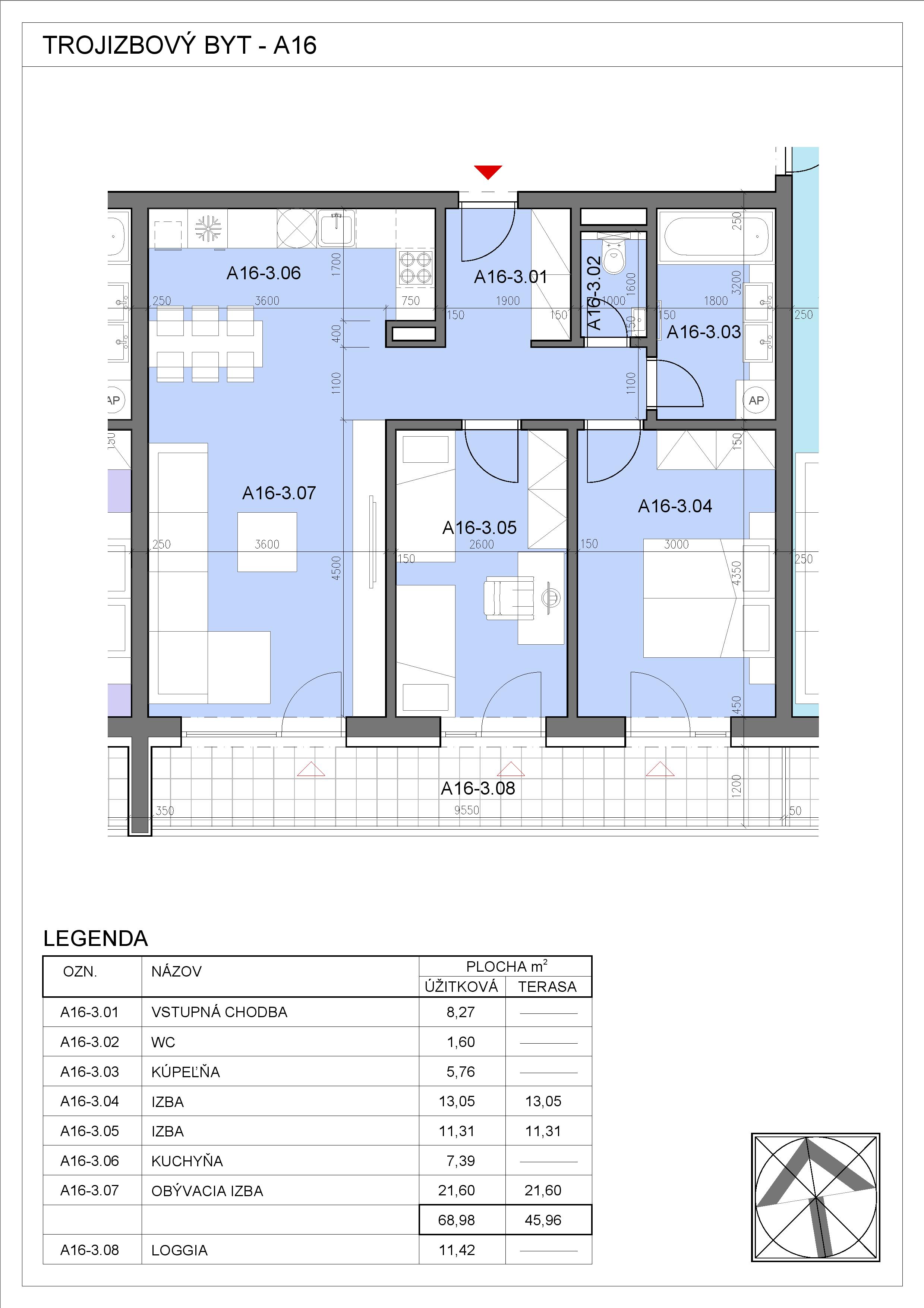 Nový Začiatok - A16 - Pôdorys