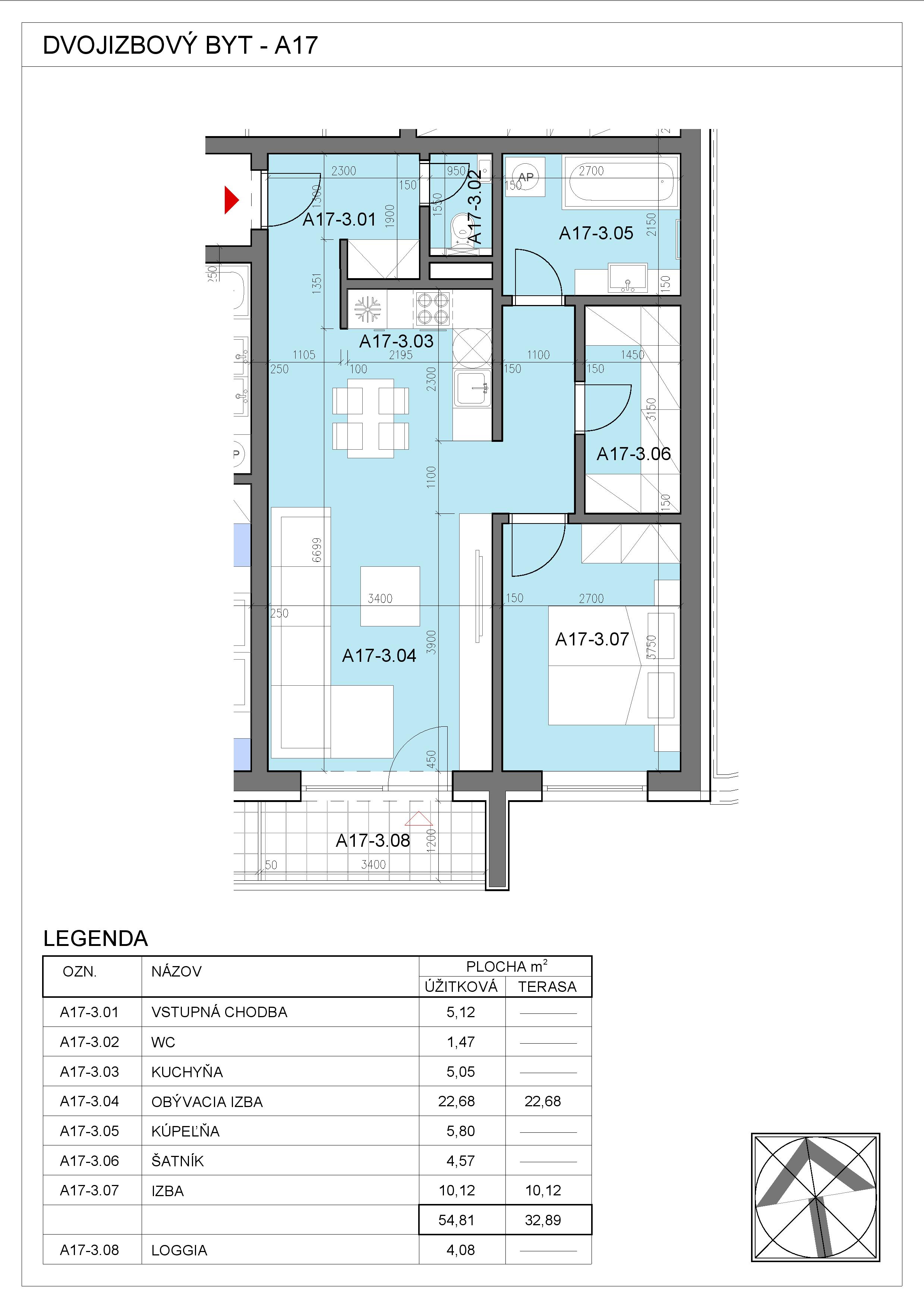 Nový Začiatok - A17 - Pôdorys