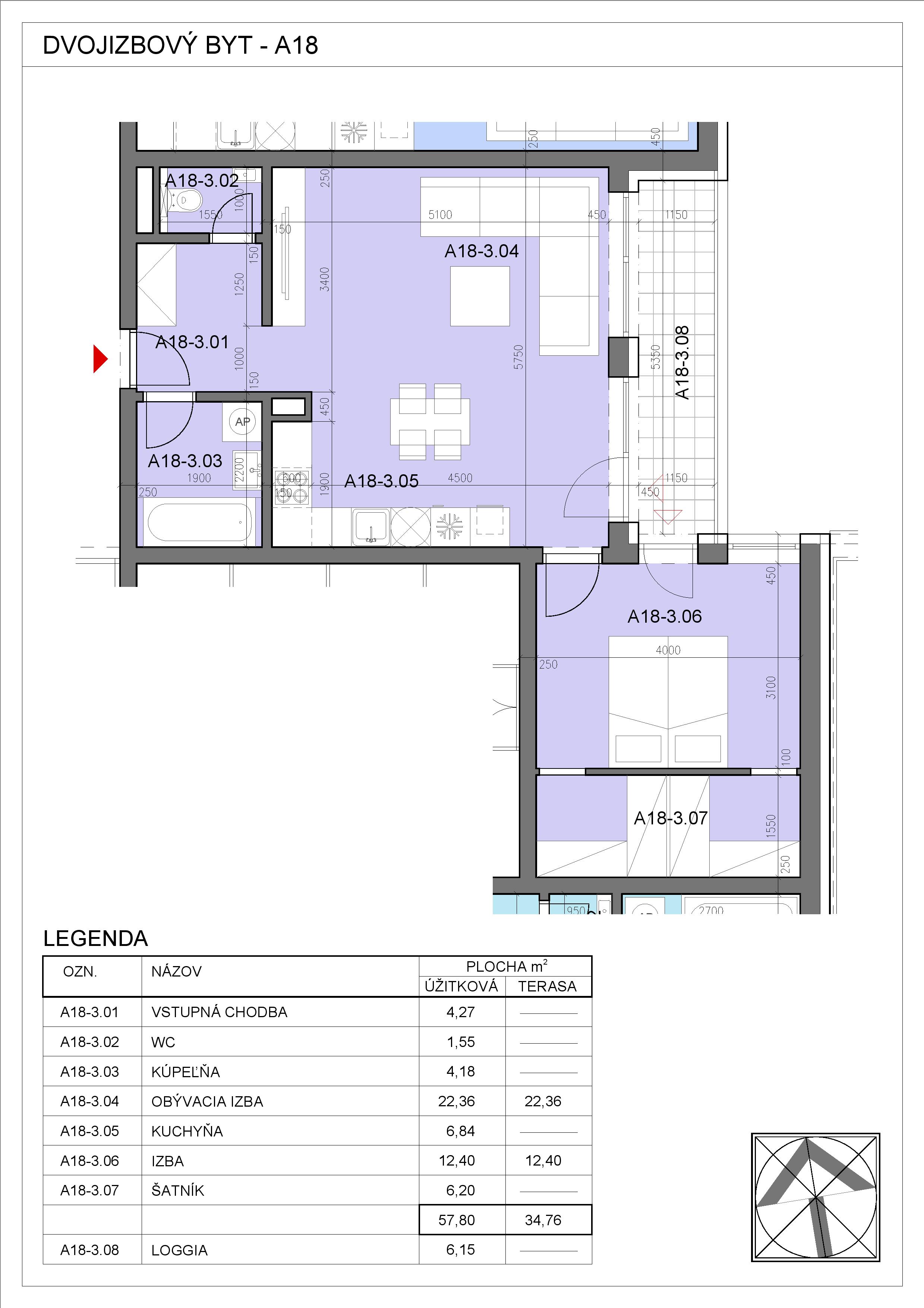 Nový Začiatok - A18 - Pôdorys