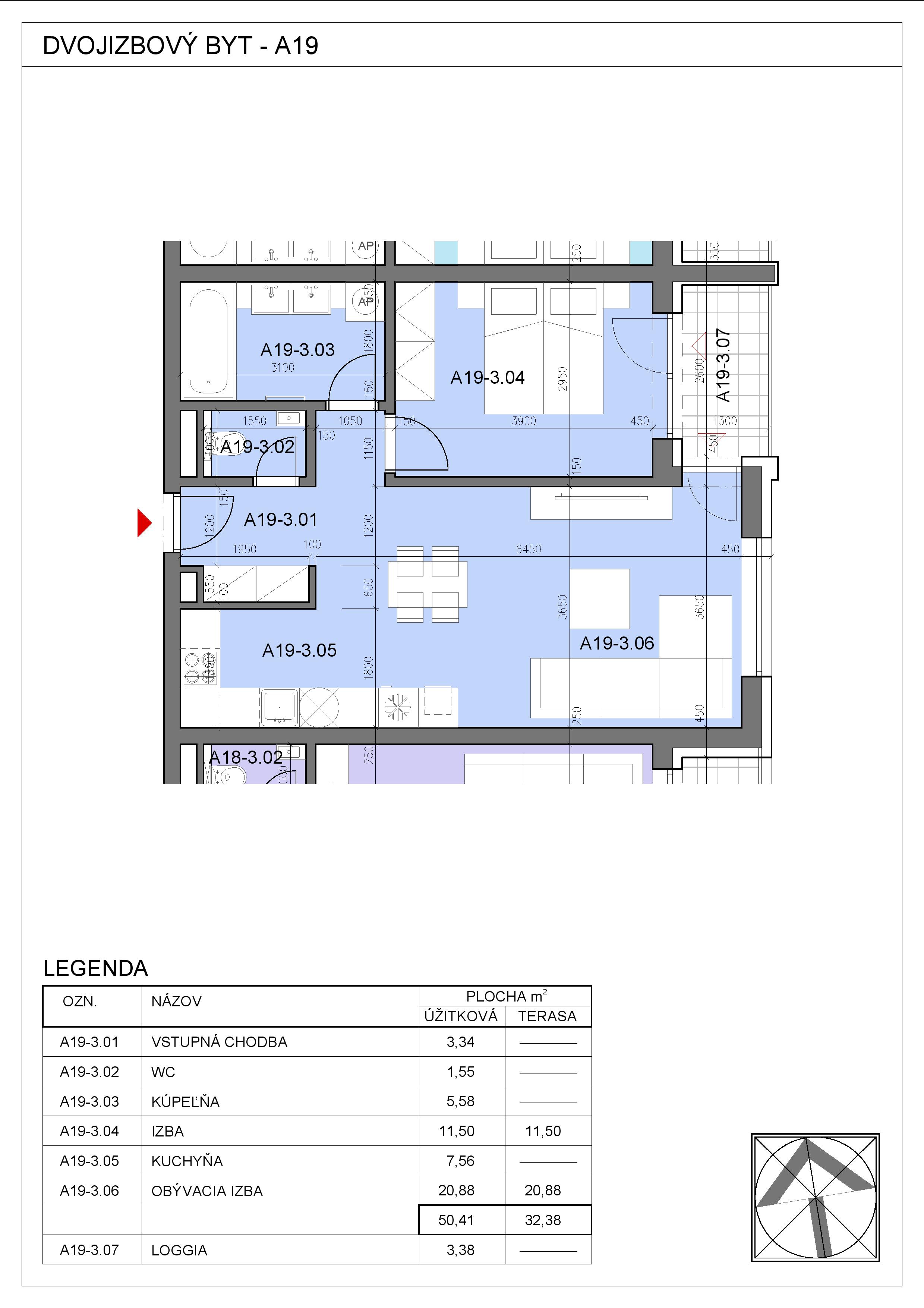 Nový Začiatok - A19 - Pôdorys