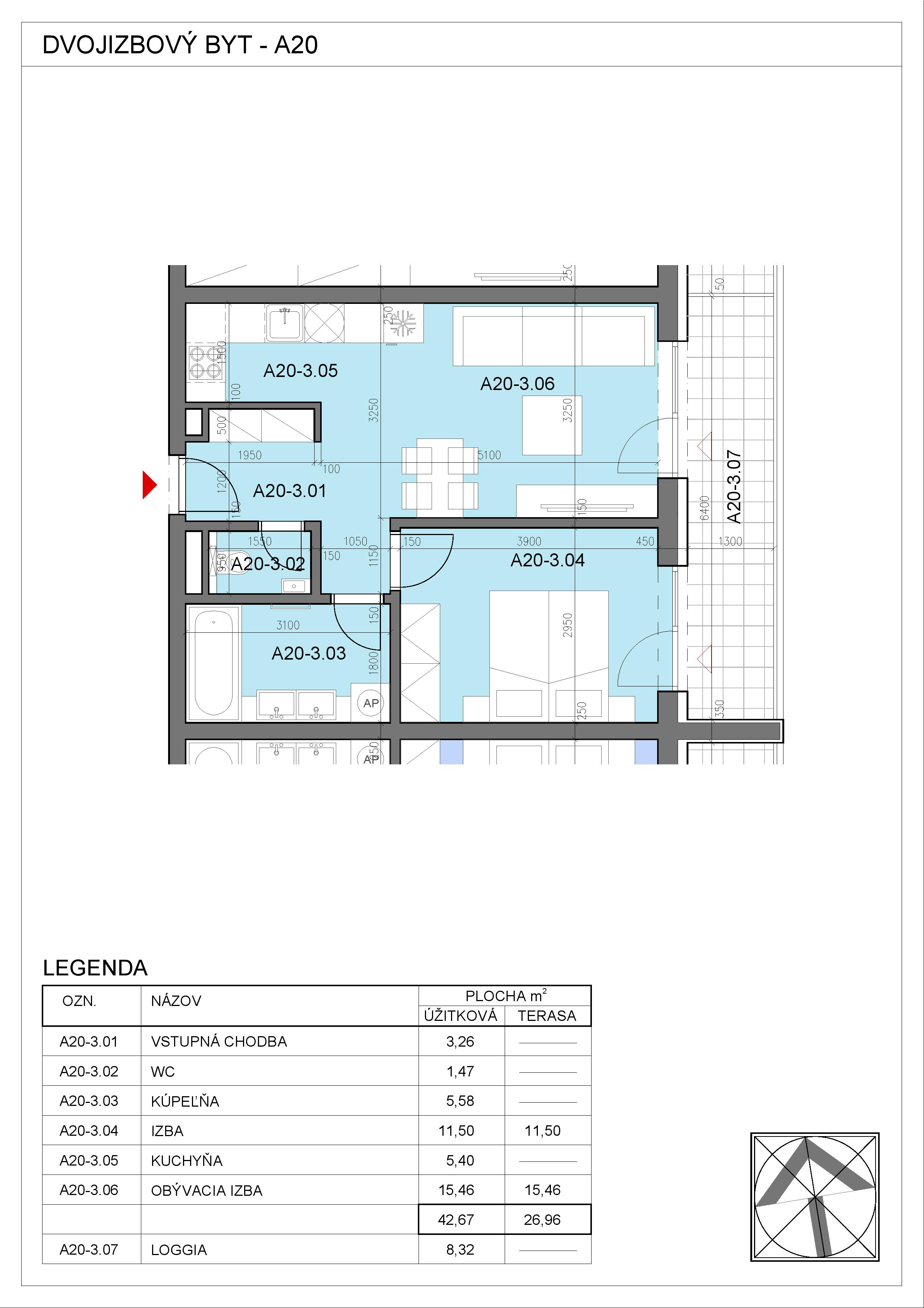 Nový Začiatok - A20 - Pôdorys