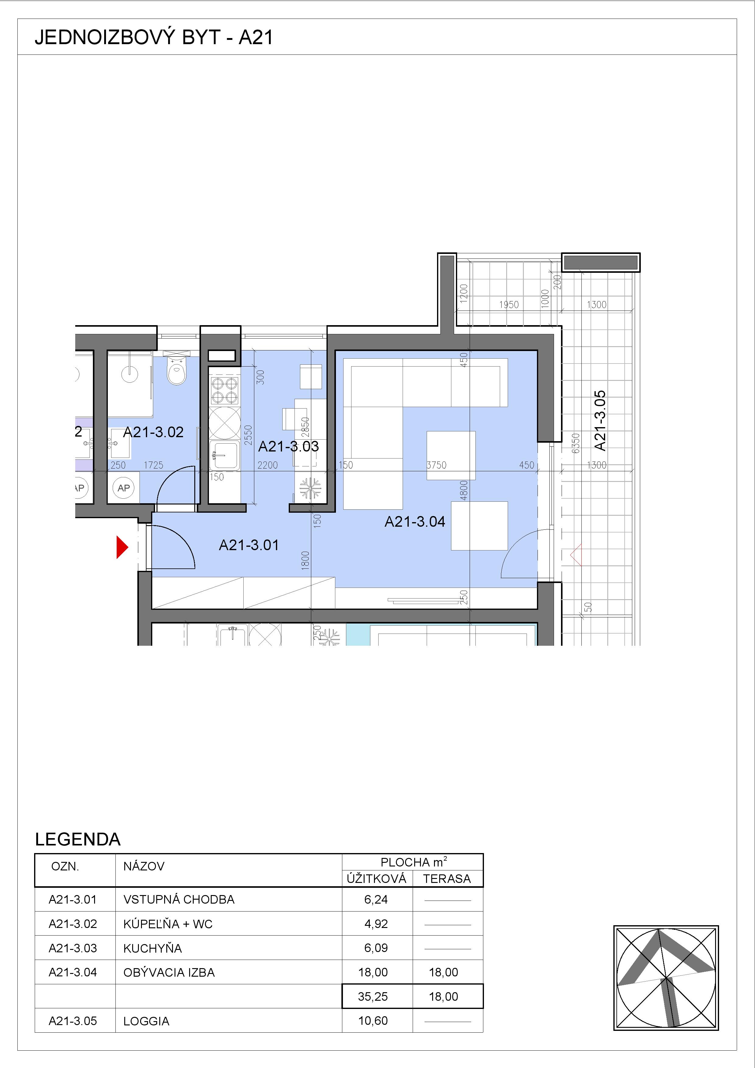 Nový Začiatok - A21 - Pôdorys
