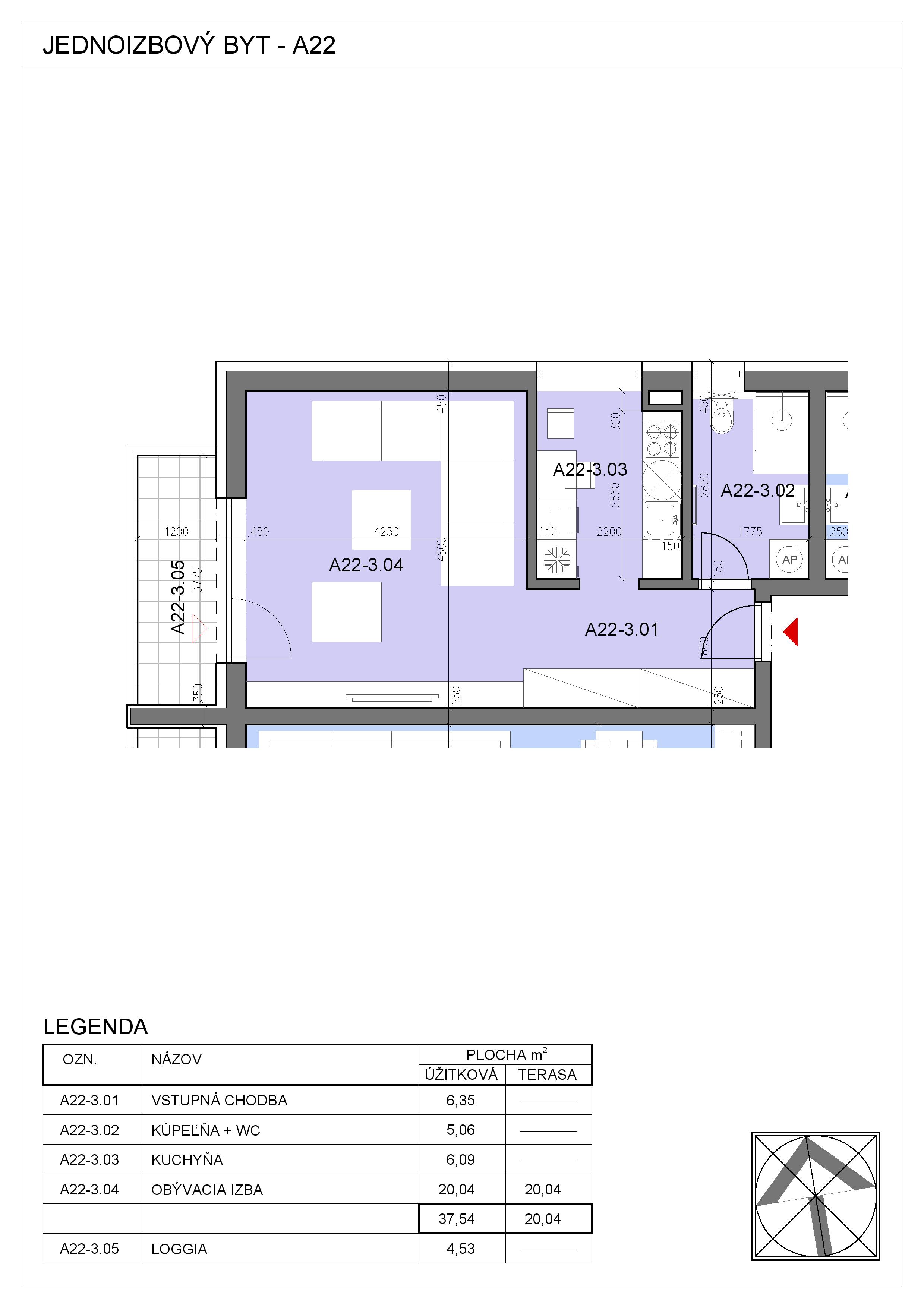 Nový Začiatok - A22 - Pôdorys