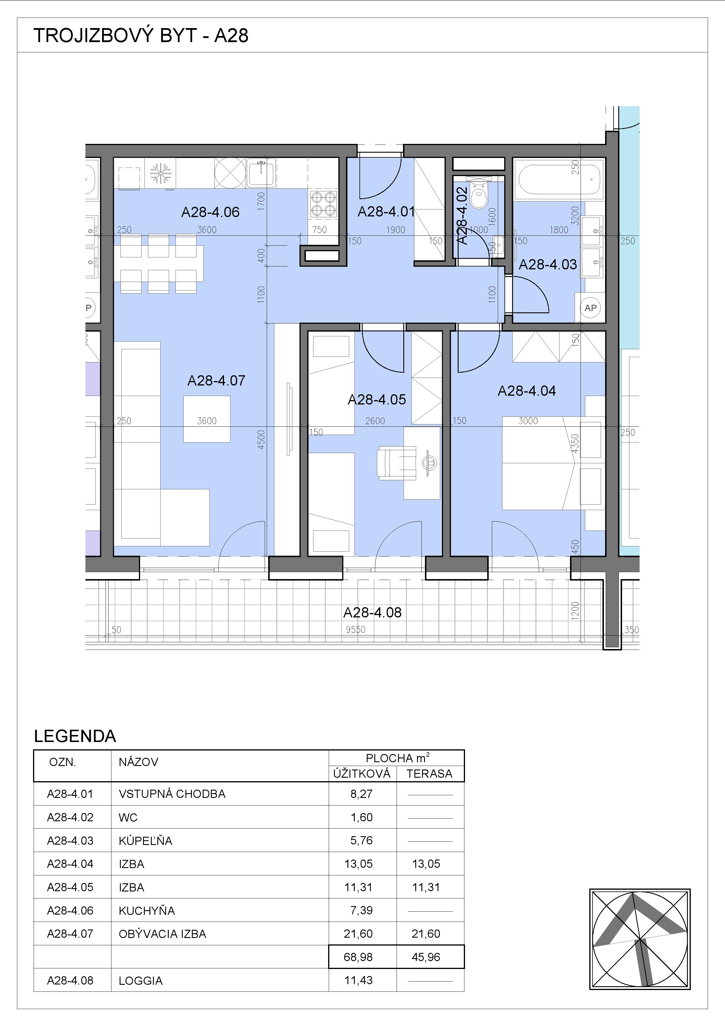 Nový Začiatok - A28 - Pôdorys
