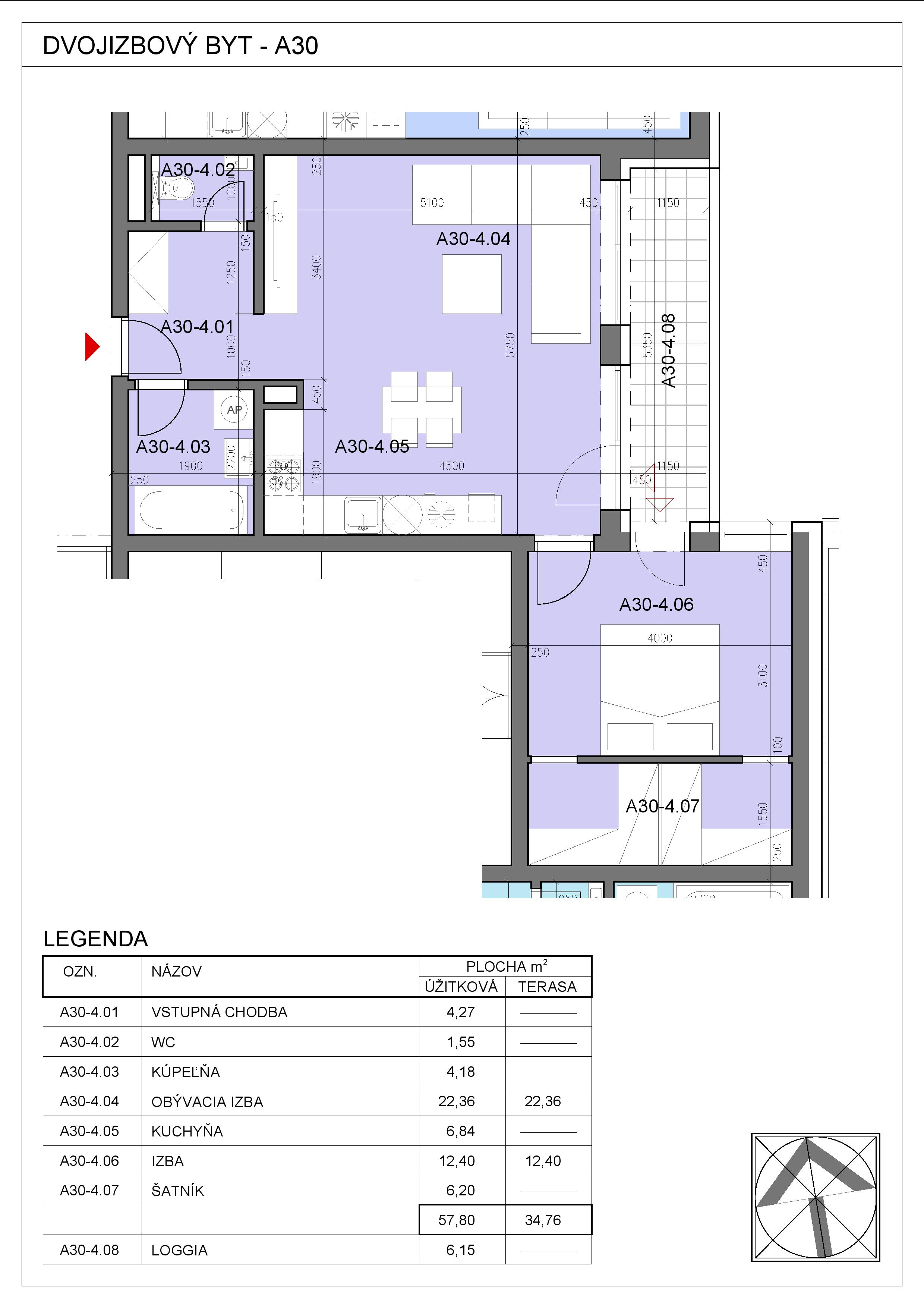 Nový Začiatok - A30 - Pôdorys