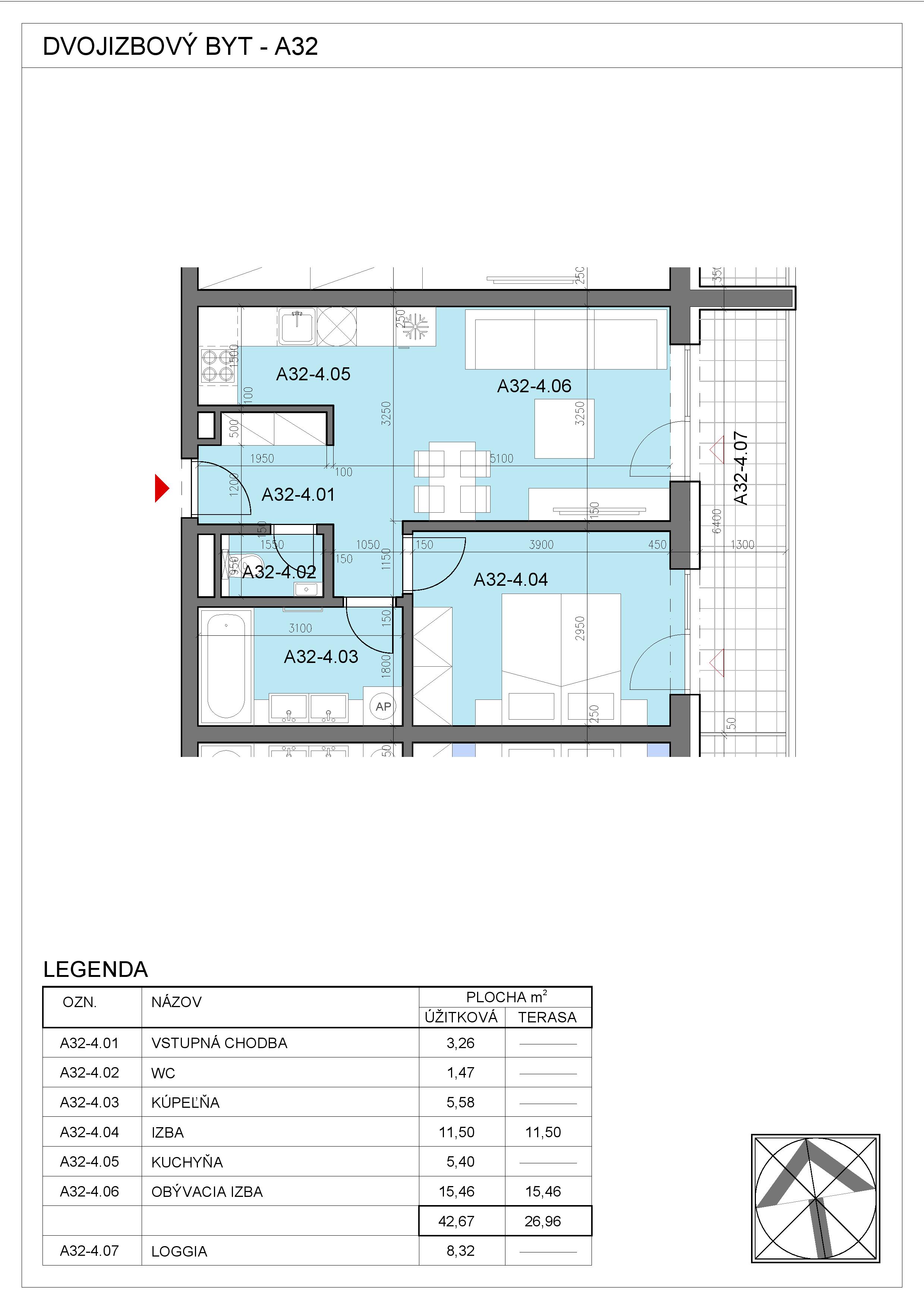 Nový Začiatok - A32 - Pôdorys