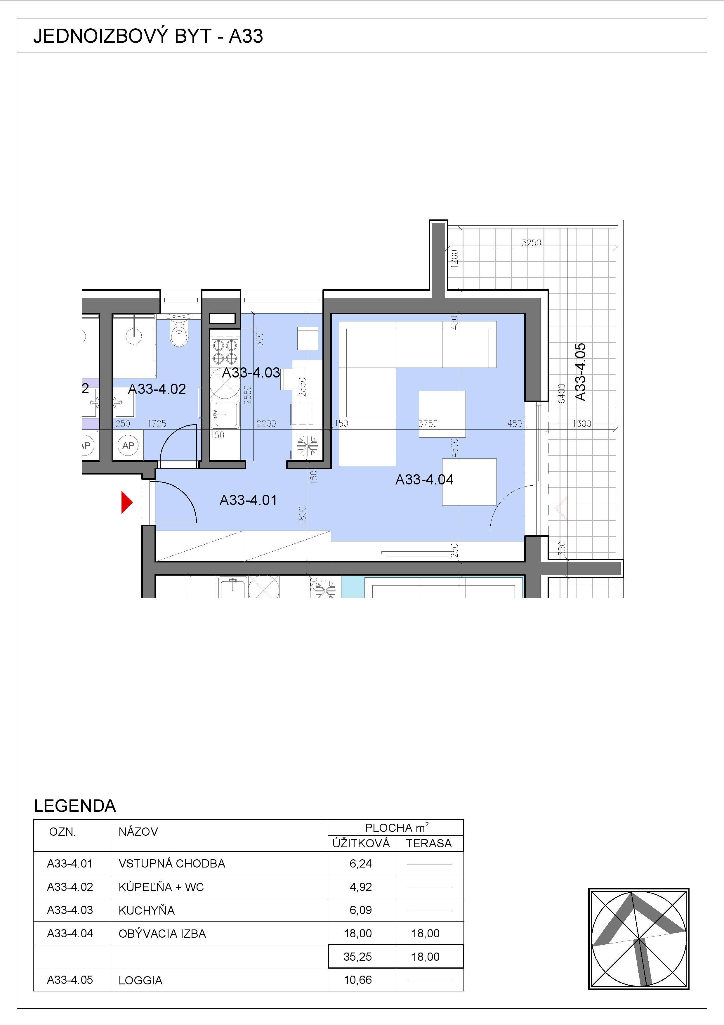Nový Začiatok - A33 - Pôdorys