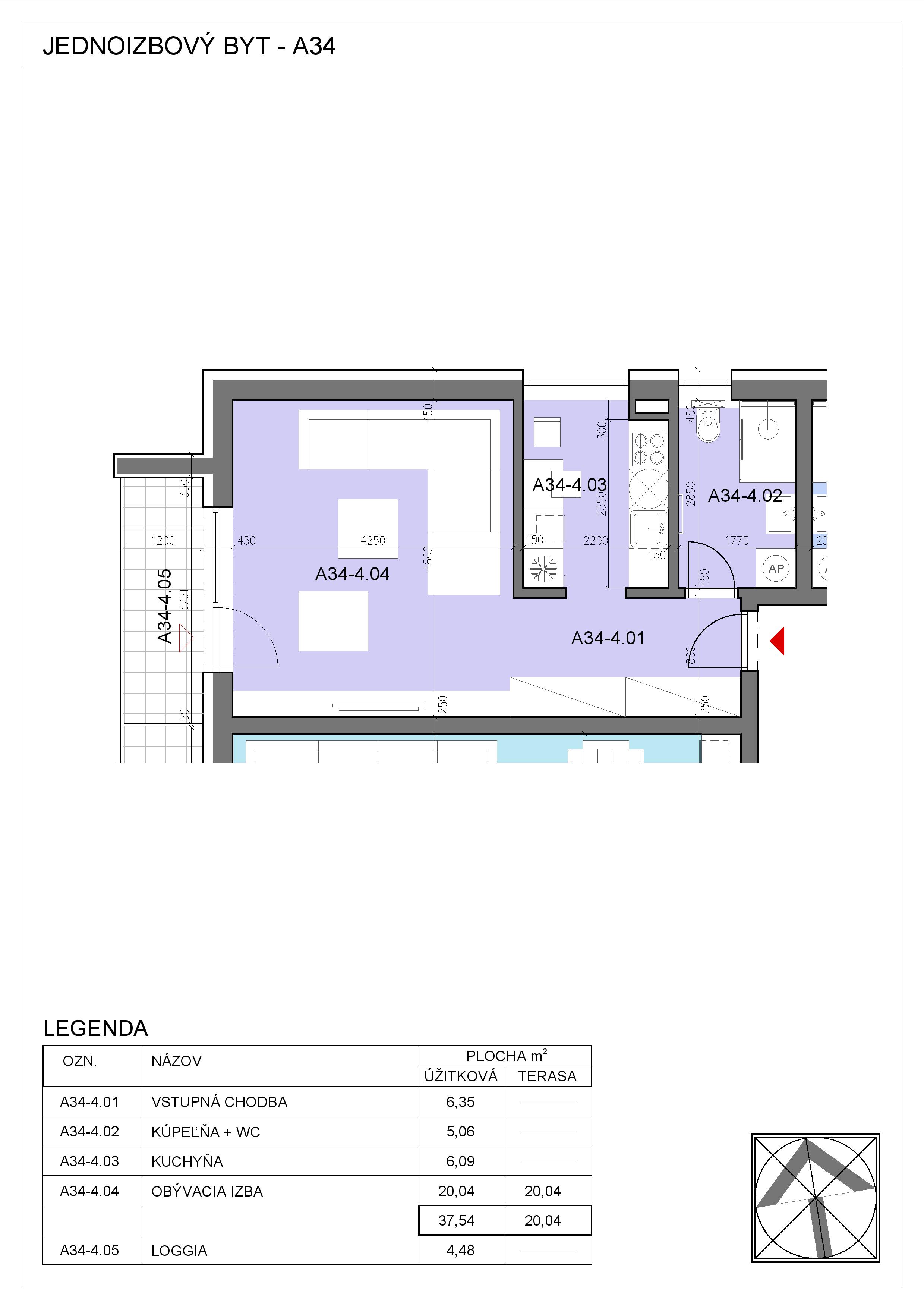 Nový Začiatok - A34 - Pôdorys
