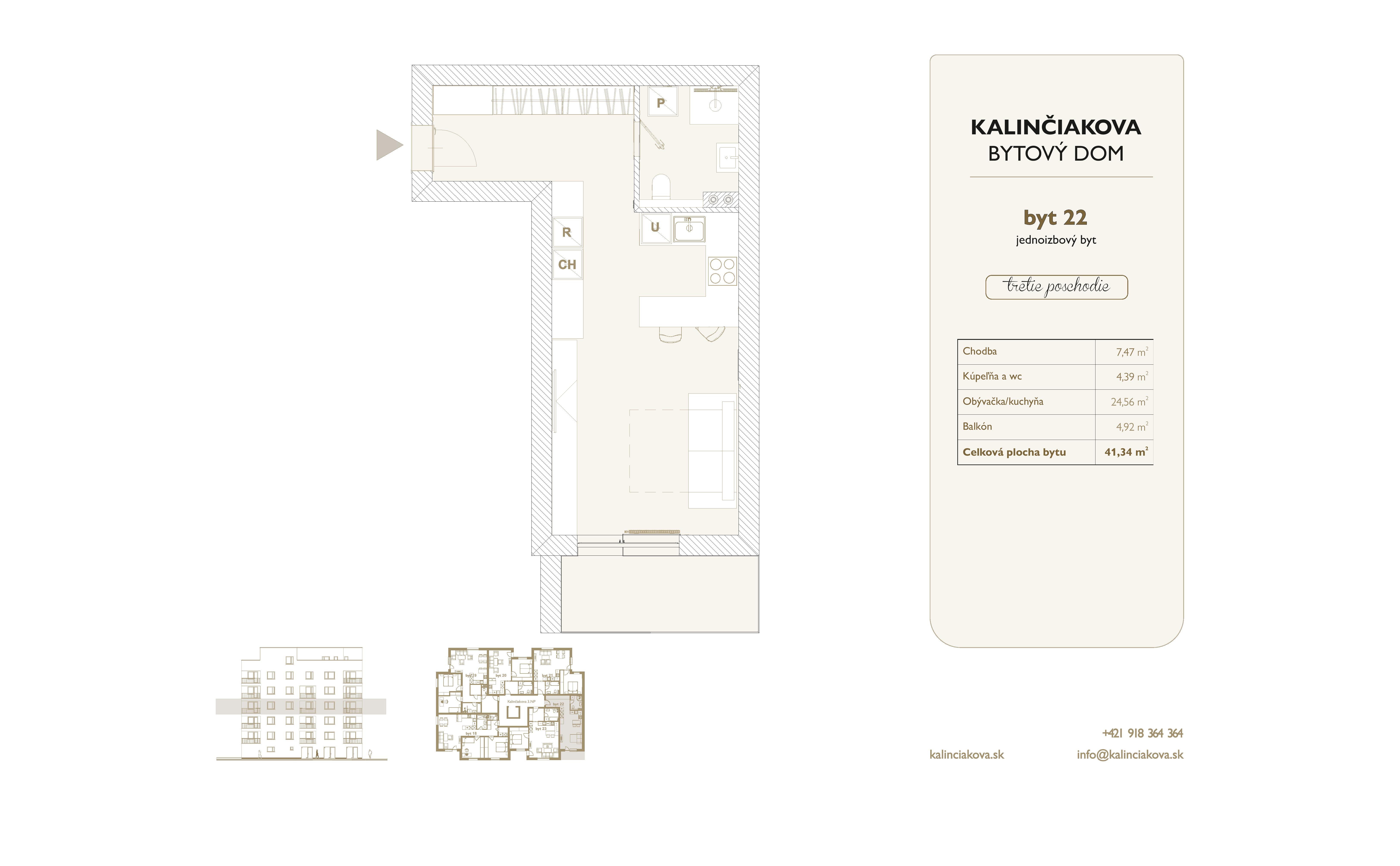 Kalinčiakova Bytový Dom - 22 - Pôdorys