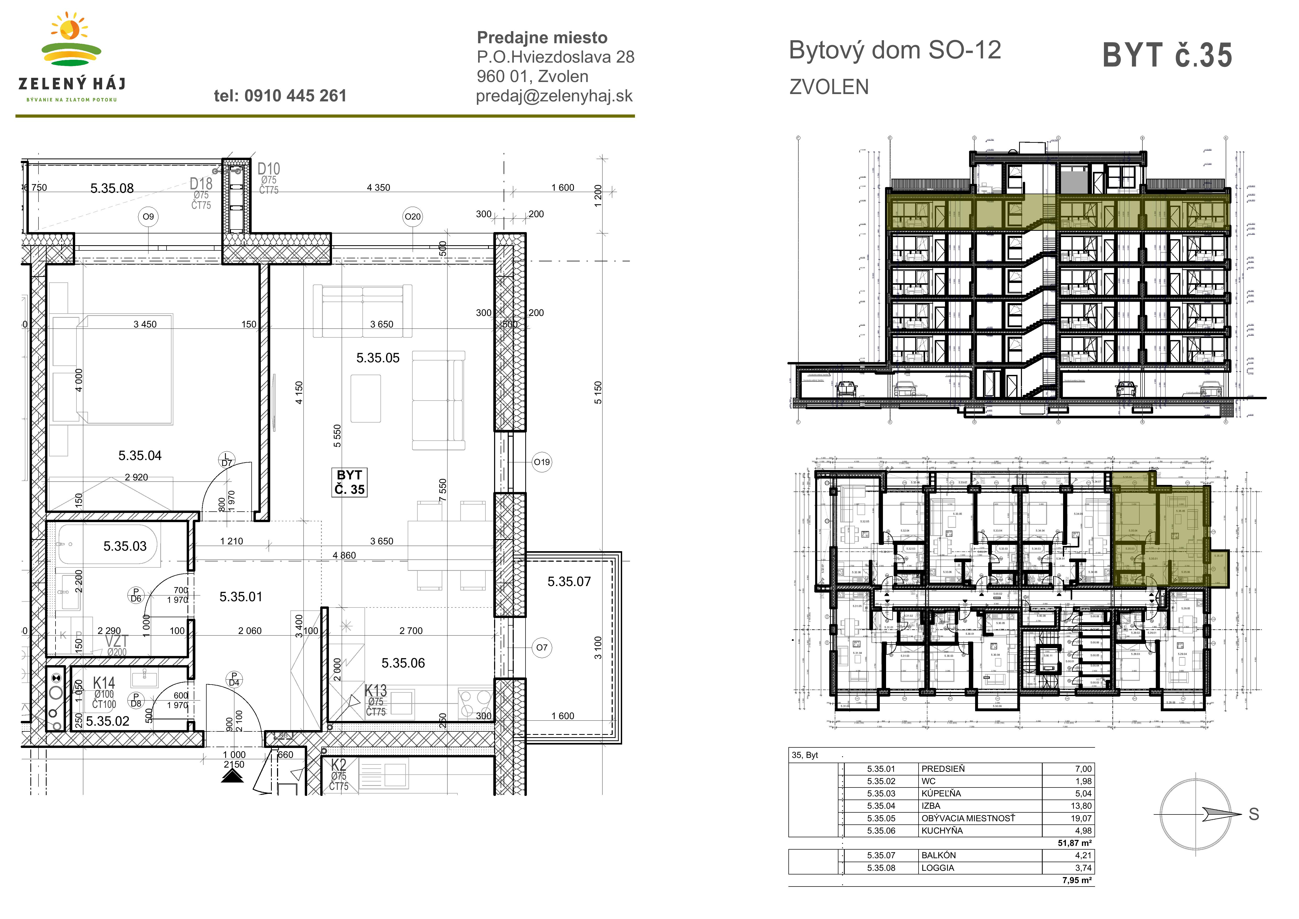 Zelený Háj - B35 - Pôdorys