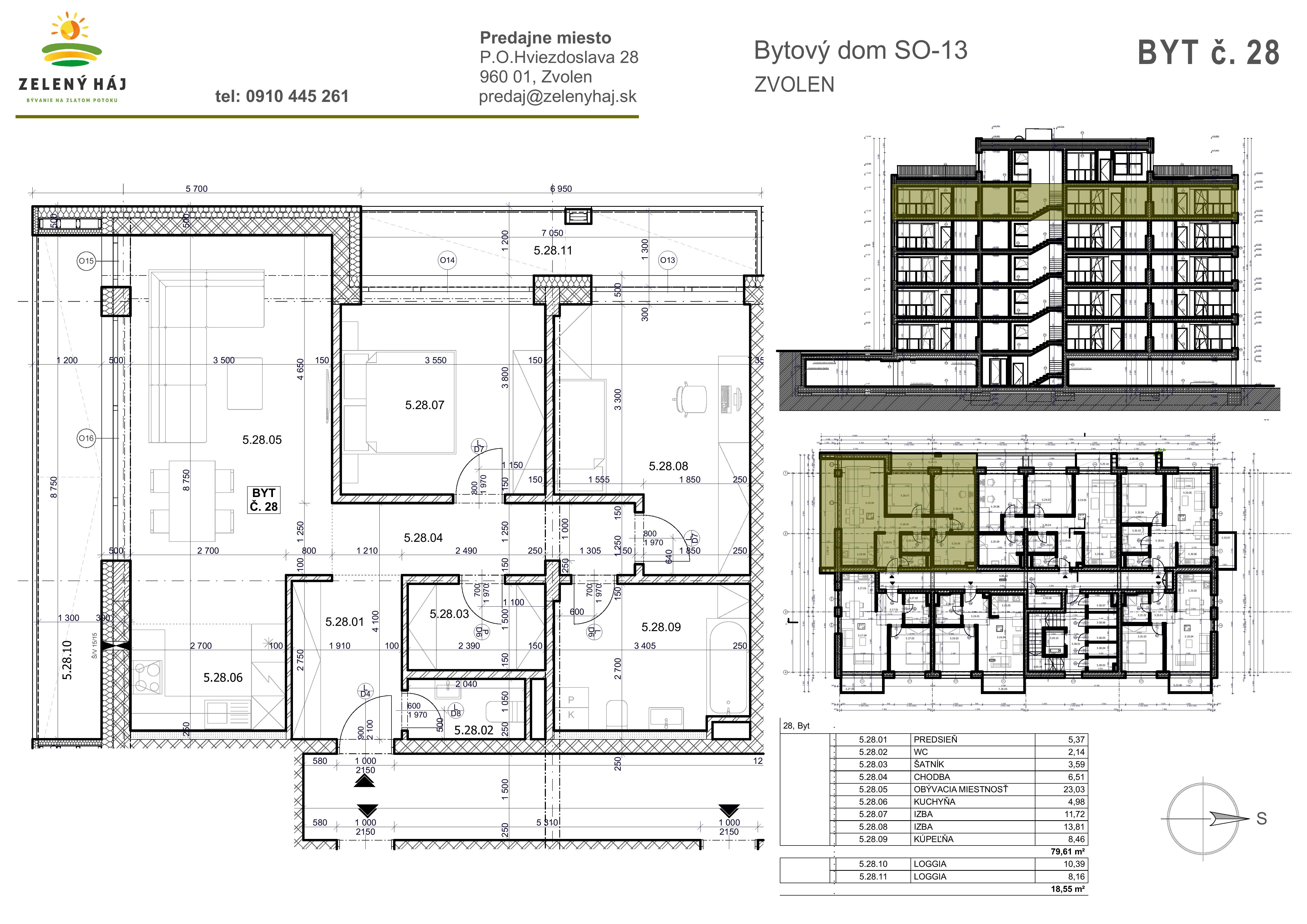 Zelený Háj - B28 - Pôdorys