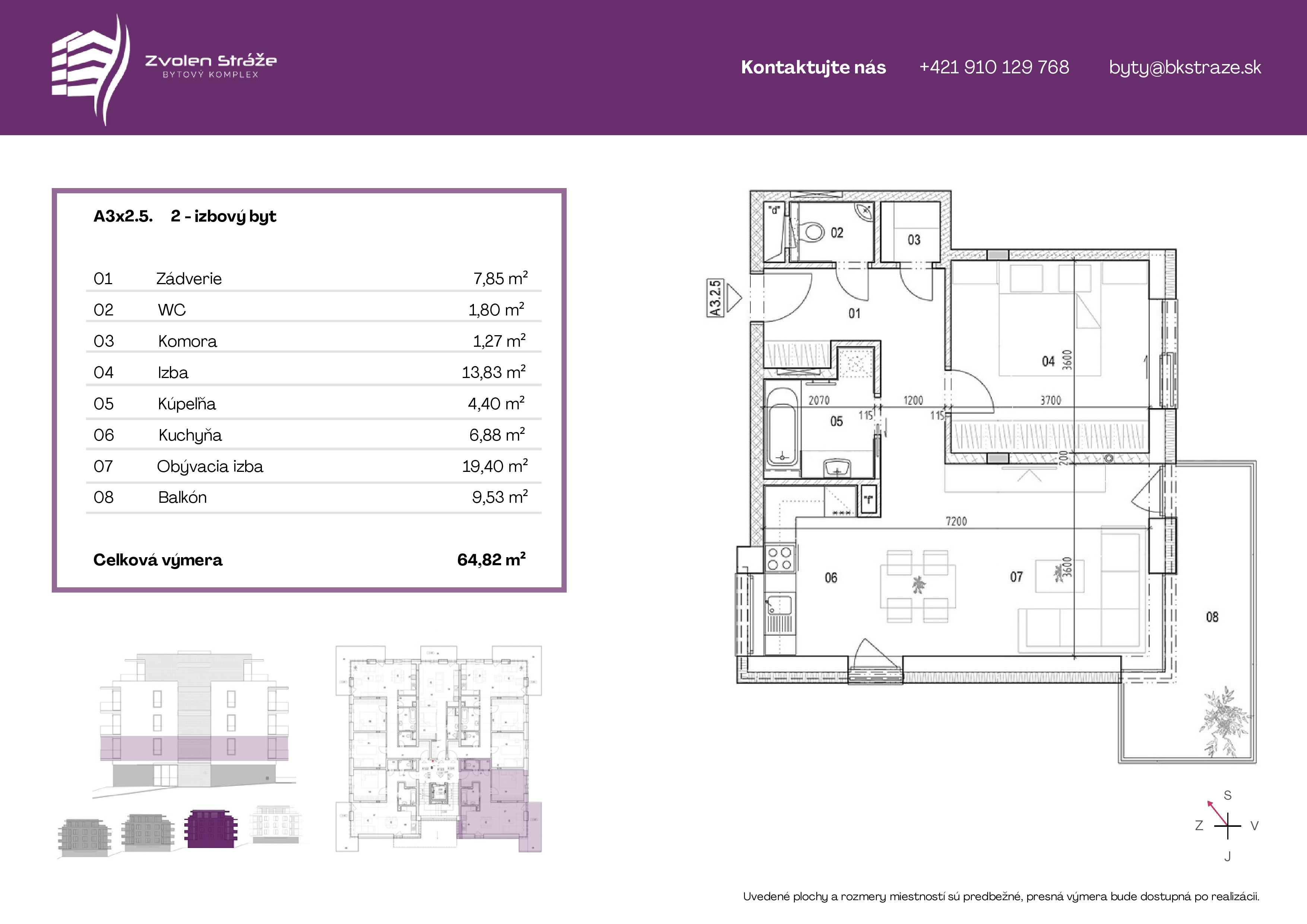 Zvolen stráže - 3 2 typ e - Pôdorys